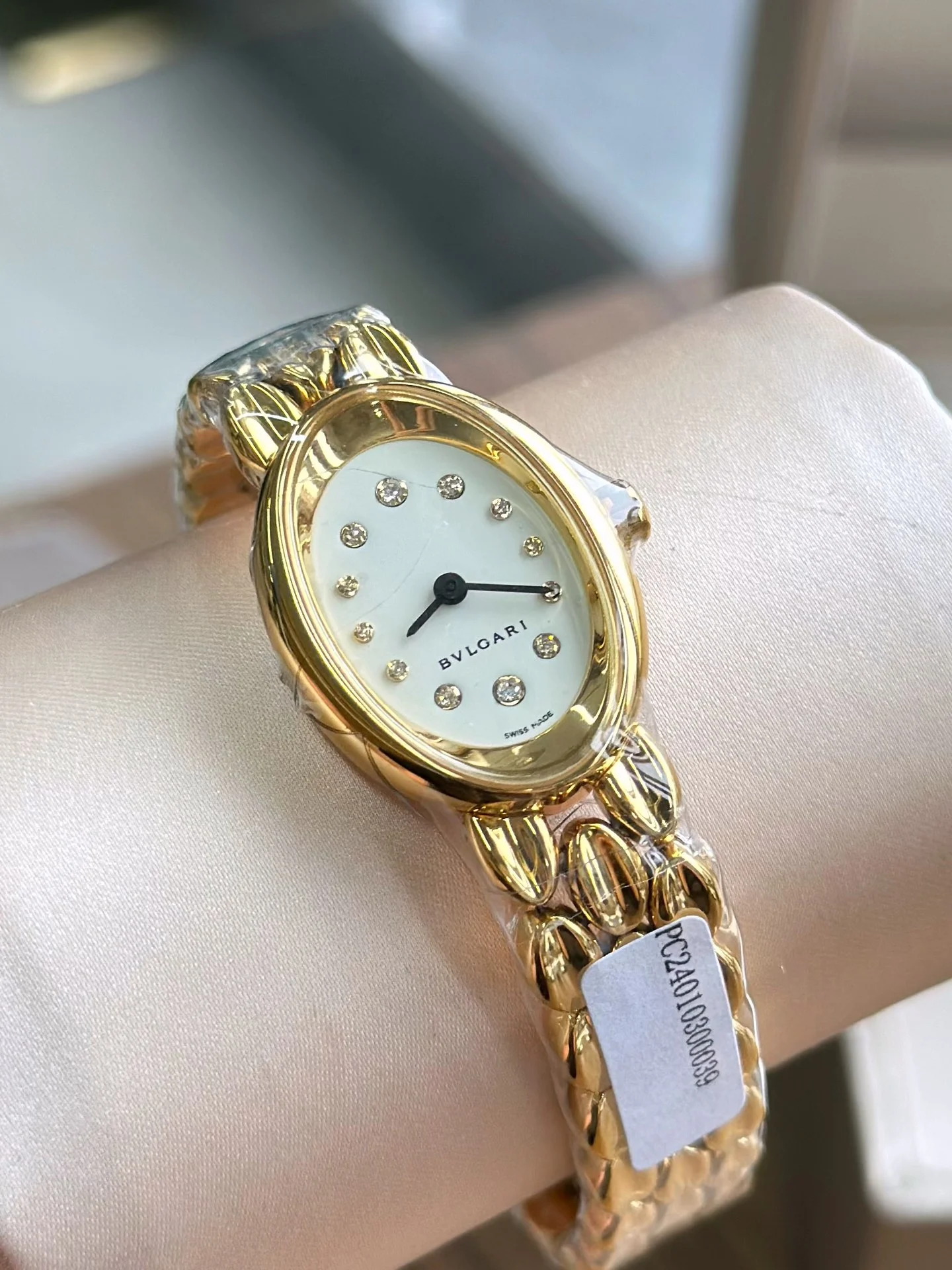 Gold plating — photographed off the sweep