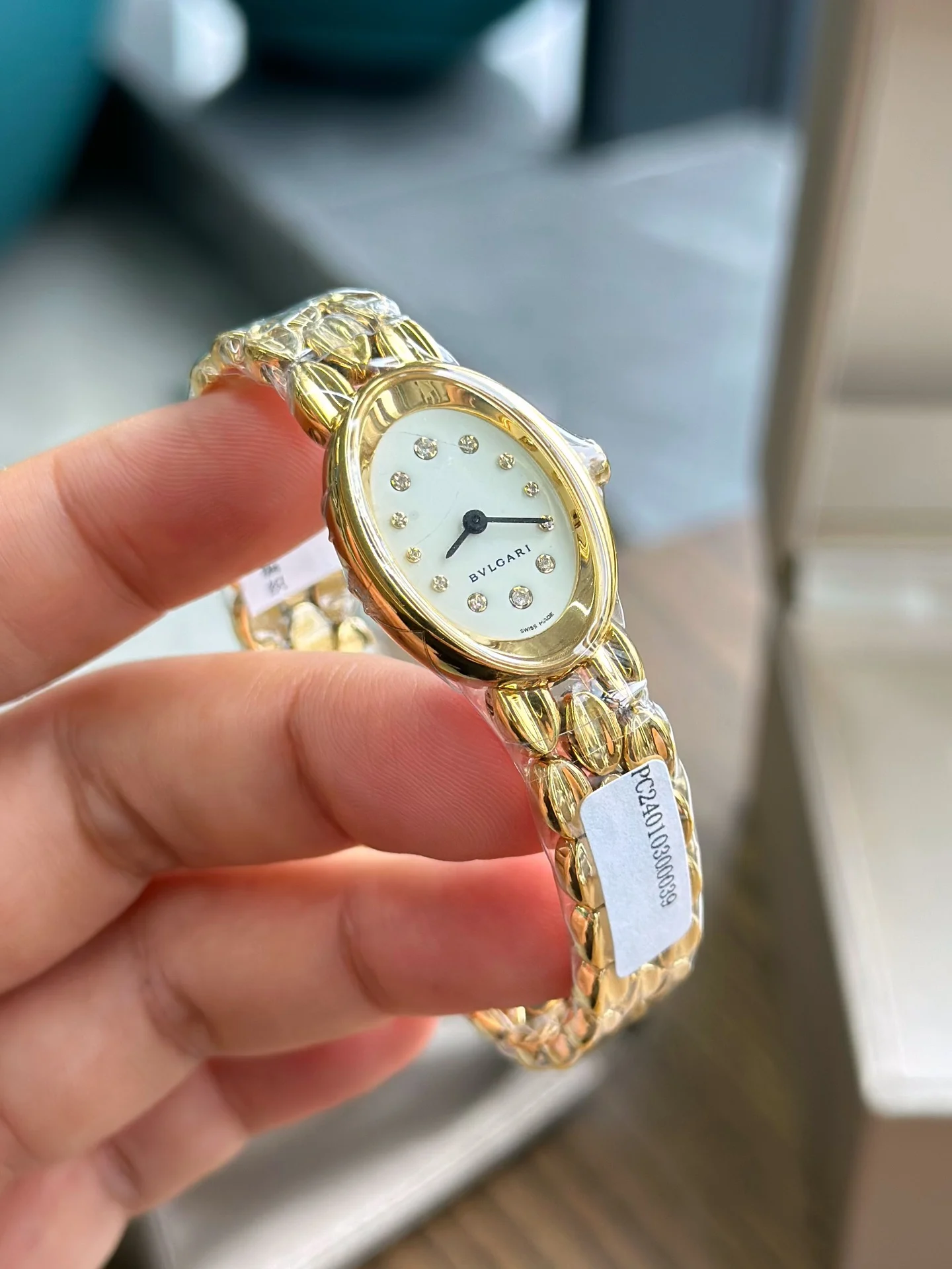 Gold plating — photographed off the sweep