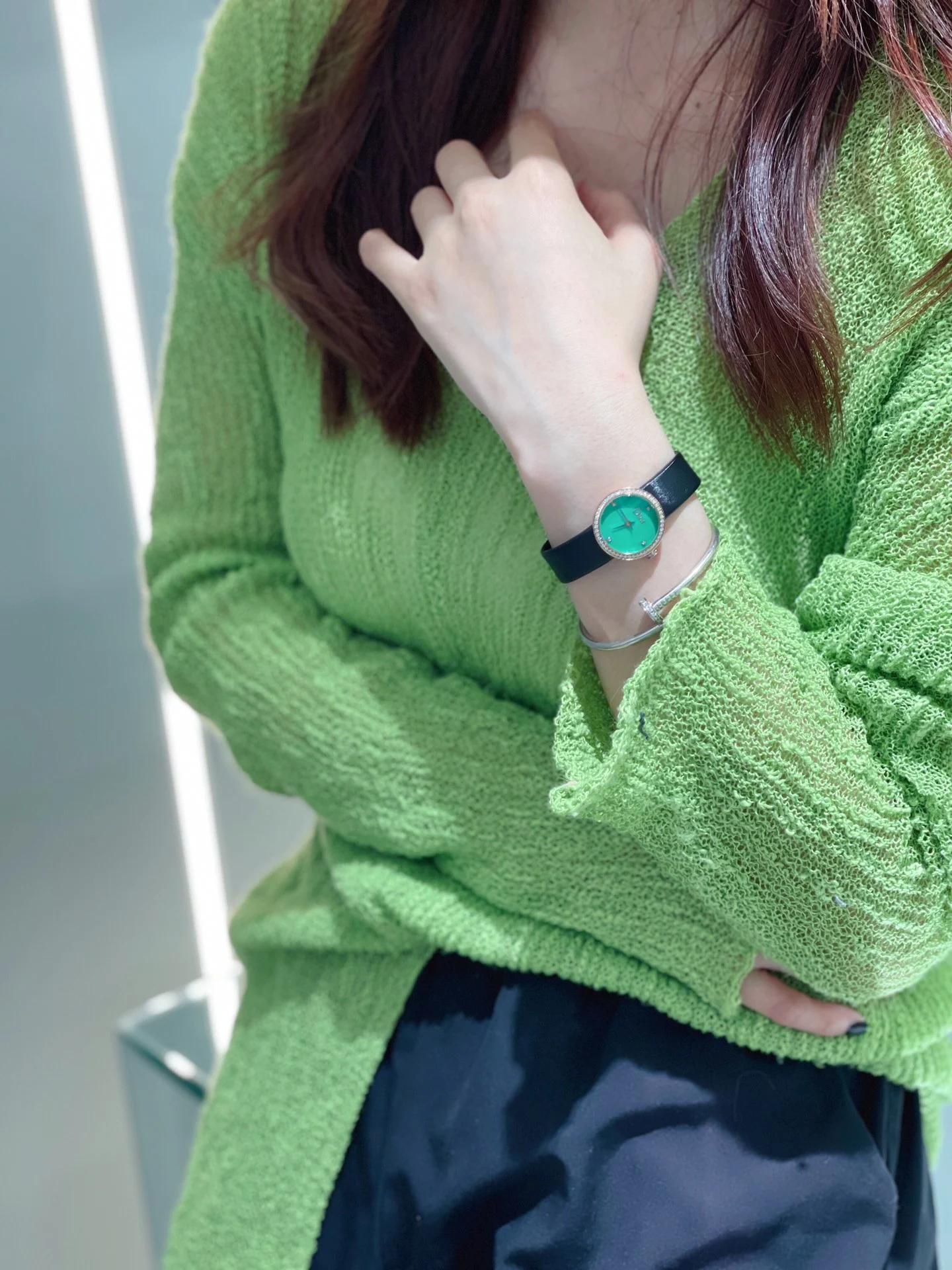 Green hands-on photos