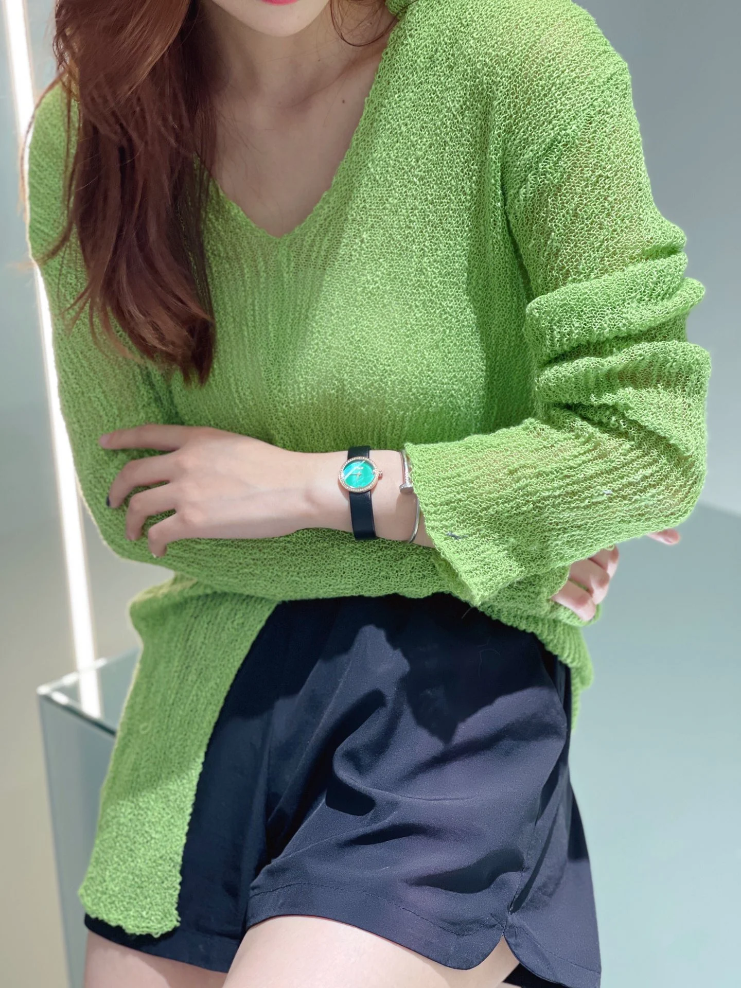 Green hands-on photos — photographed off the sweep