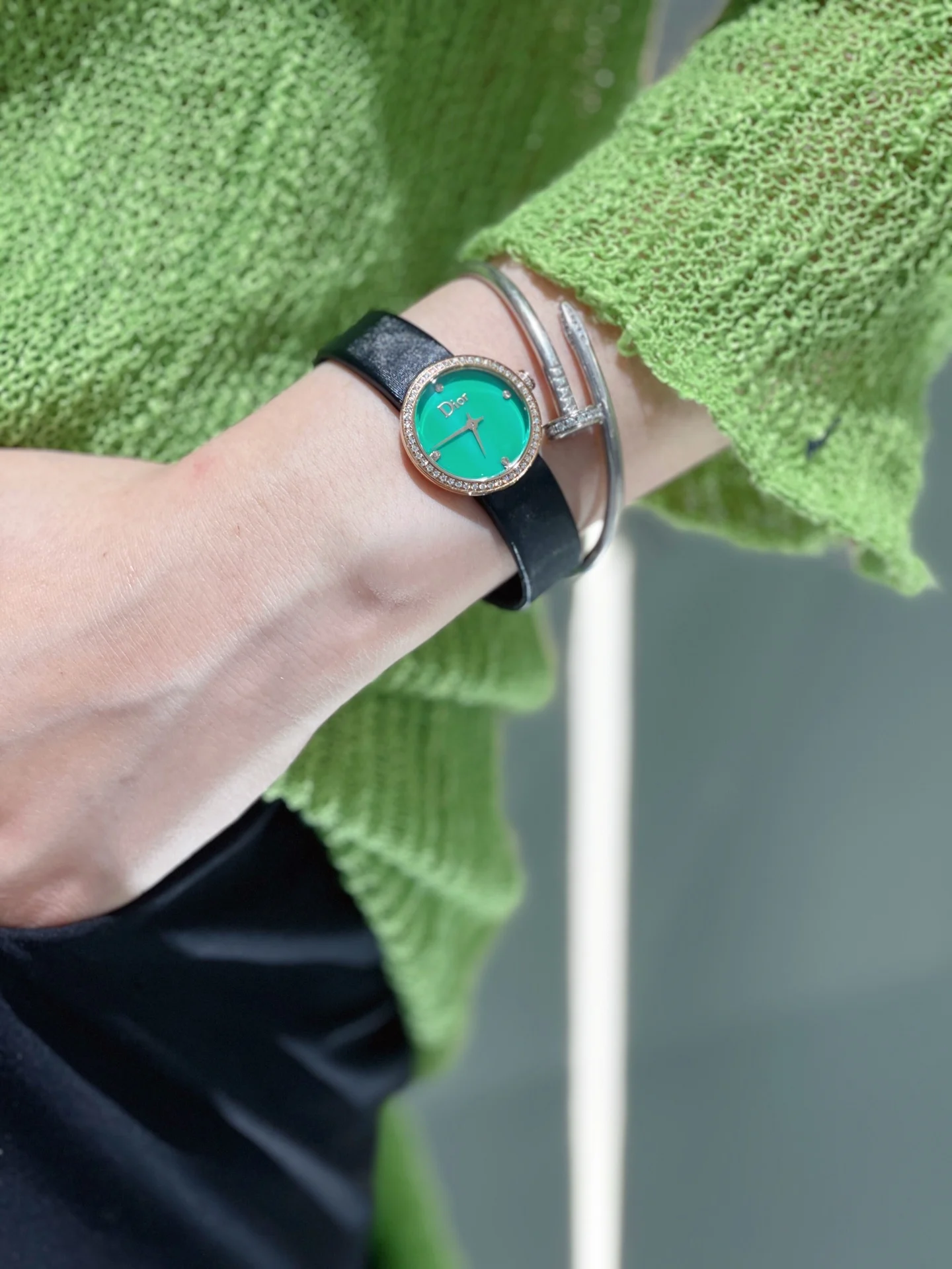 Green hands-on photos — photographed off the sweep