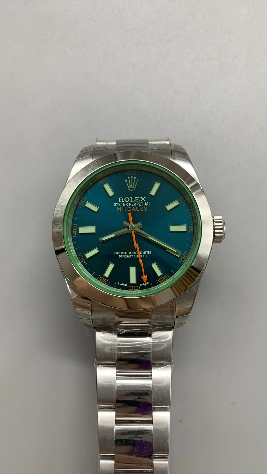 GSF, Lightning Needle, Green Glass, Blue