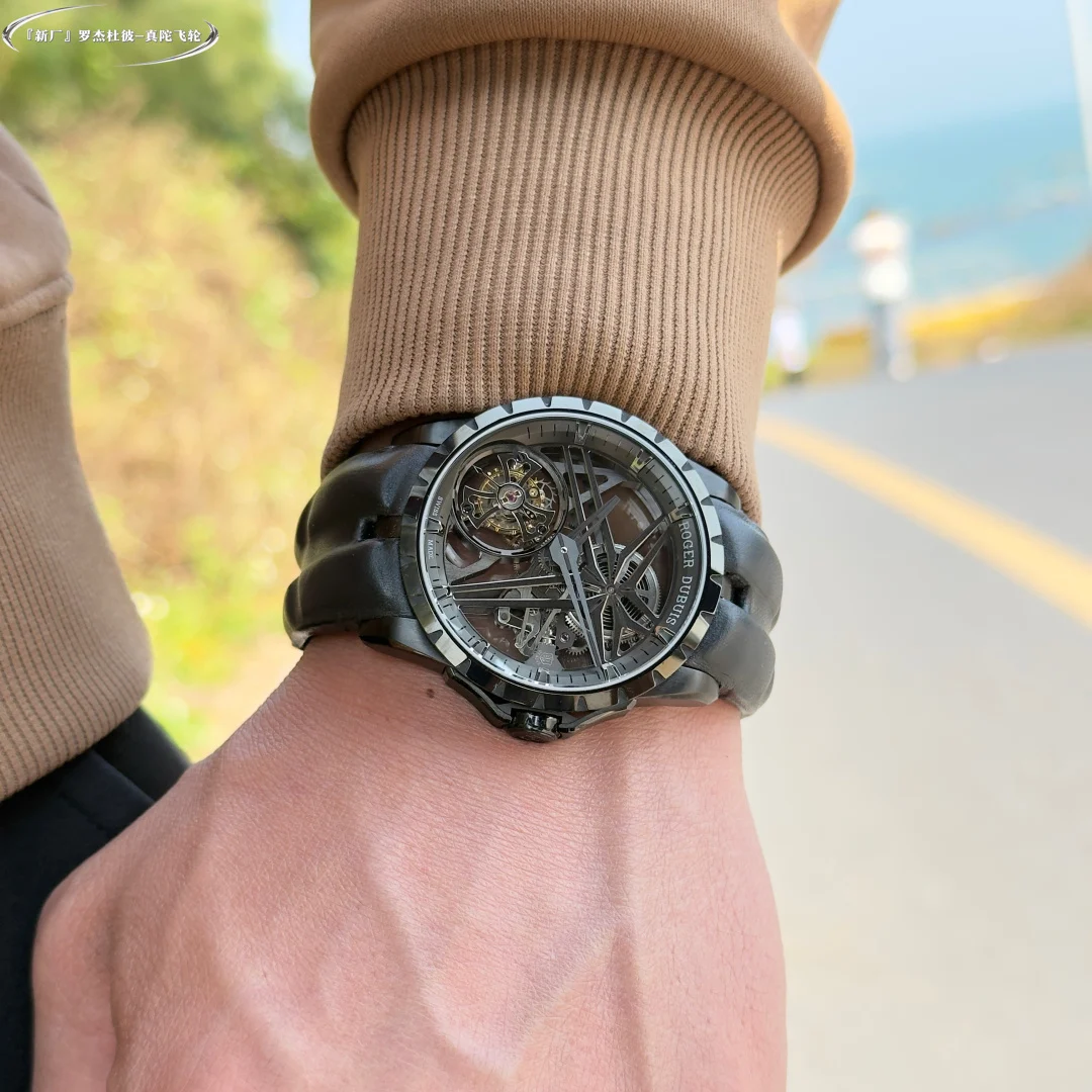 Hands-on with the new Roger Dubuis "Super Tourbillon" watch from — photographed off the sweep