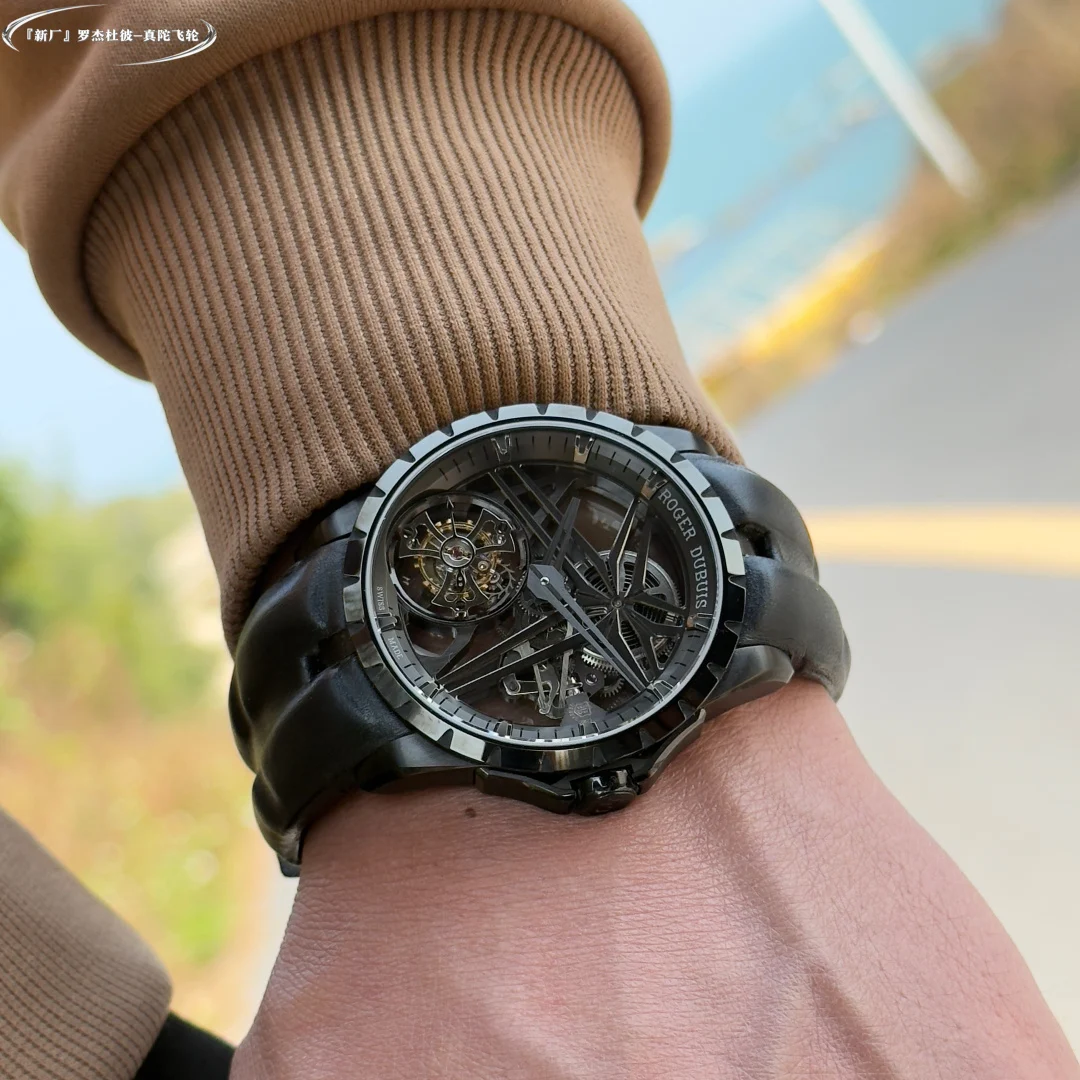 Hands-on with the new Roger Dubuis "Super Tourbillon" watch from — photographed off the sweep