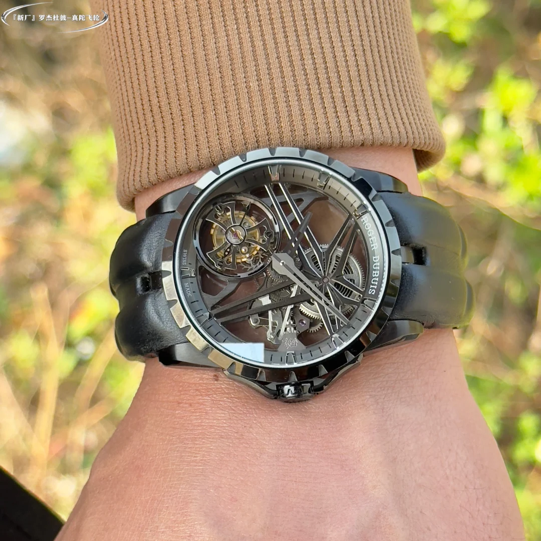 Hands-on with the new Roger Dubuis "Super Tourbillon" watch from — photographed off the sweep