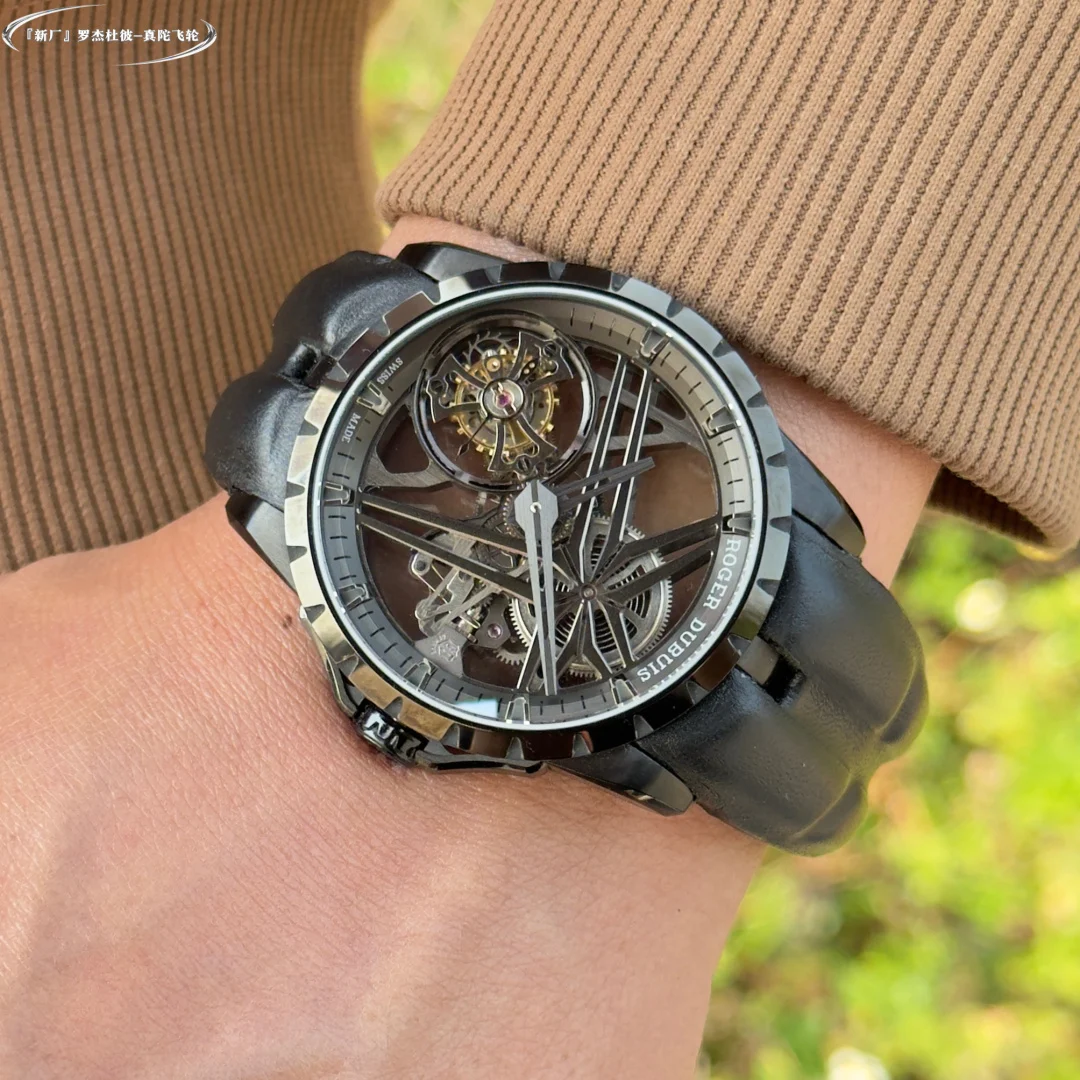 Hands-on with the new Roger Dubuis "Super Tourbillon" watch from — photographed off the sweep