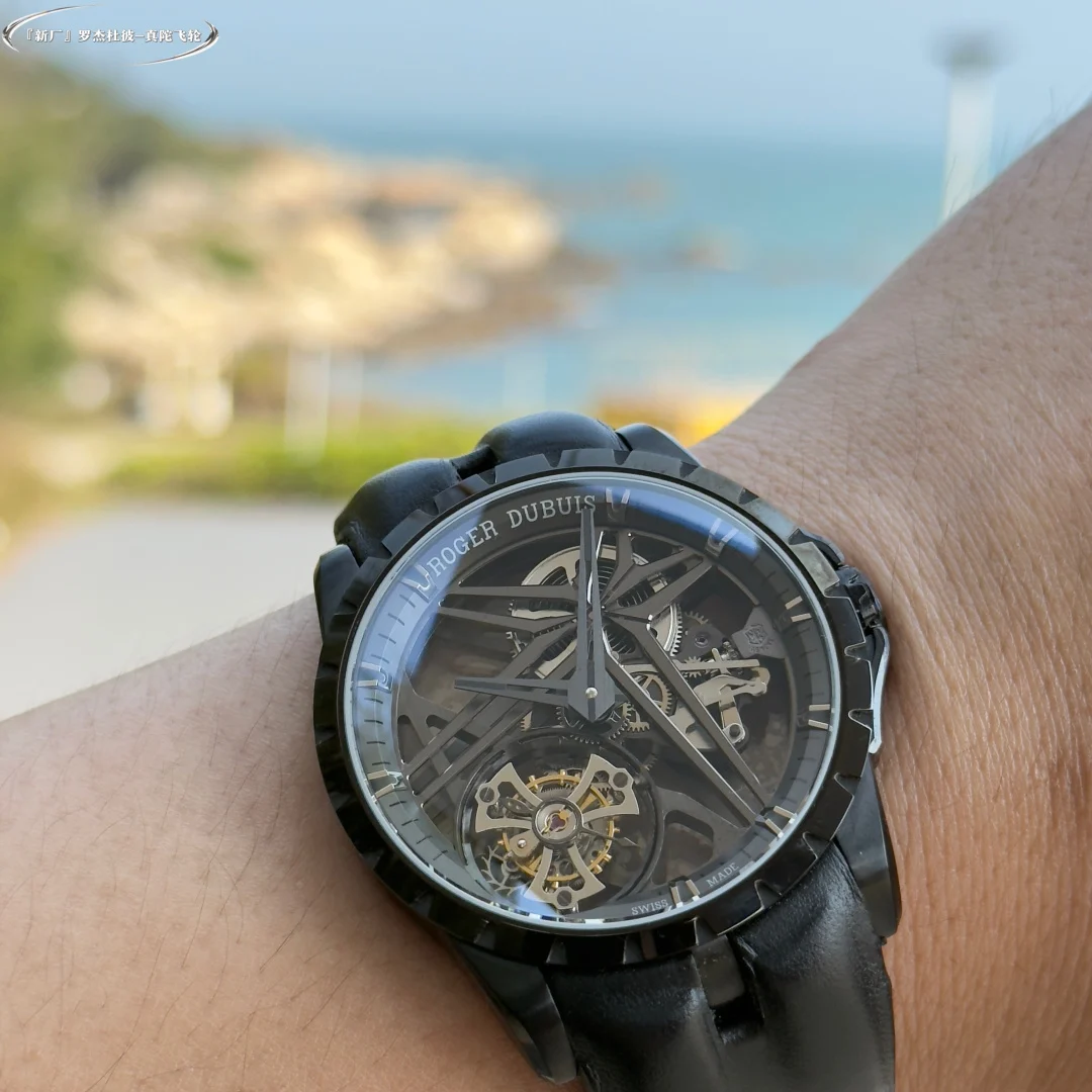 Hands-on with the new Roger Dubuis "Super Tourbillon" watch from — photographed off the sweep