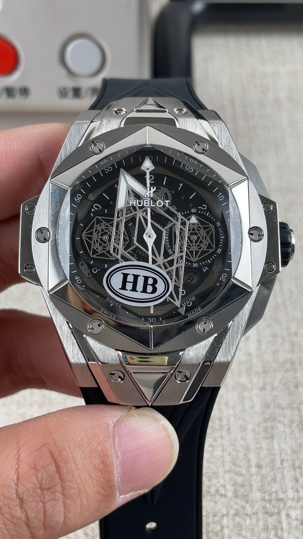 HB Hublot Tattoo 2nd Generation Multifunction Timer