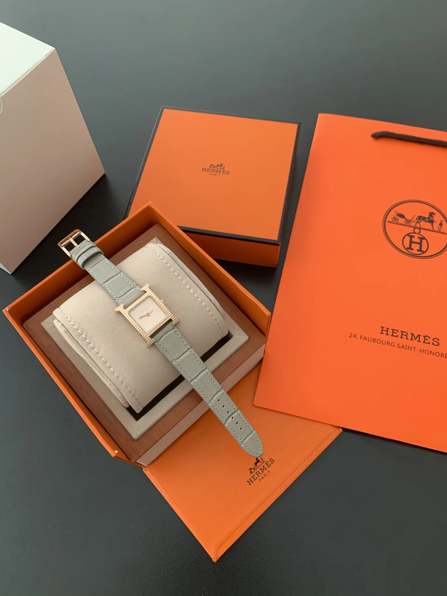 Hermès New arrival Hermes H collection mosaic details showcase — photographed off the sweep