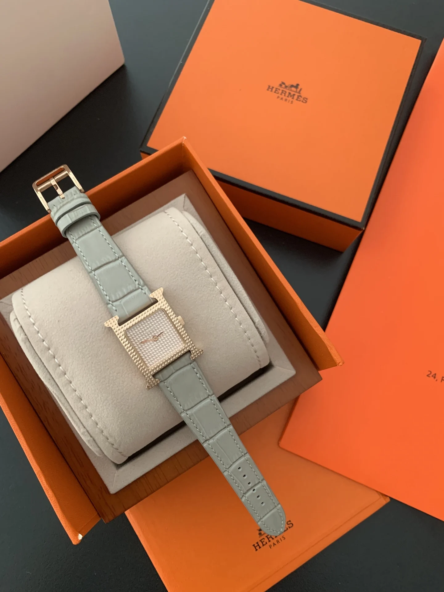 Hermès New arrival Hermes H collection mosaic details showcase — photographed off the sweep