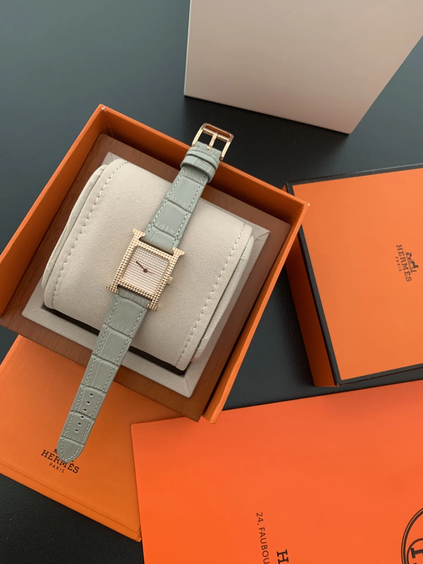 Hermès New arrival Hermes H collection mosaic details showcase — photographed off the sweep