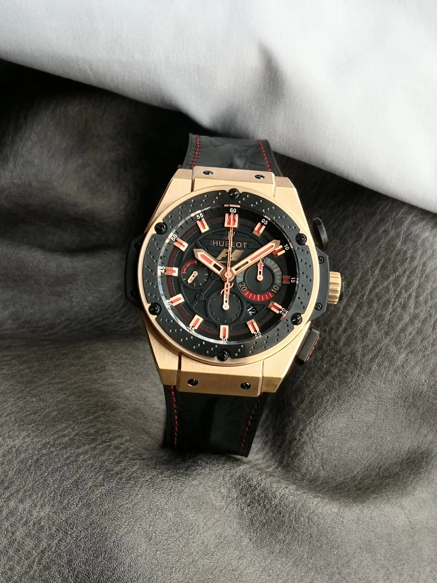Hublot 703.OM.1138.NR.FMI11 — photographed off the sweep