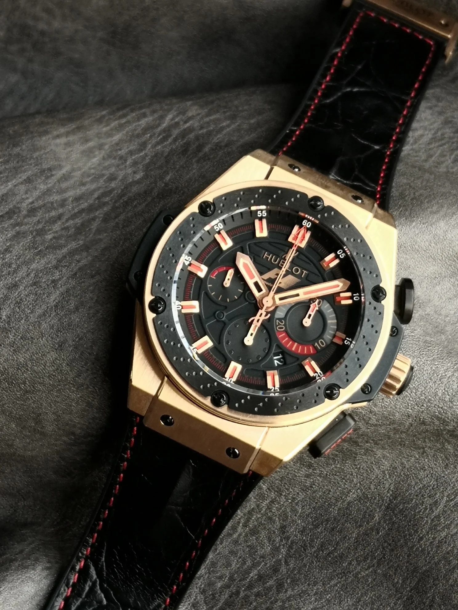 Hublot 703.OM.1138.NR.FMI11 — photographed off the sweep
