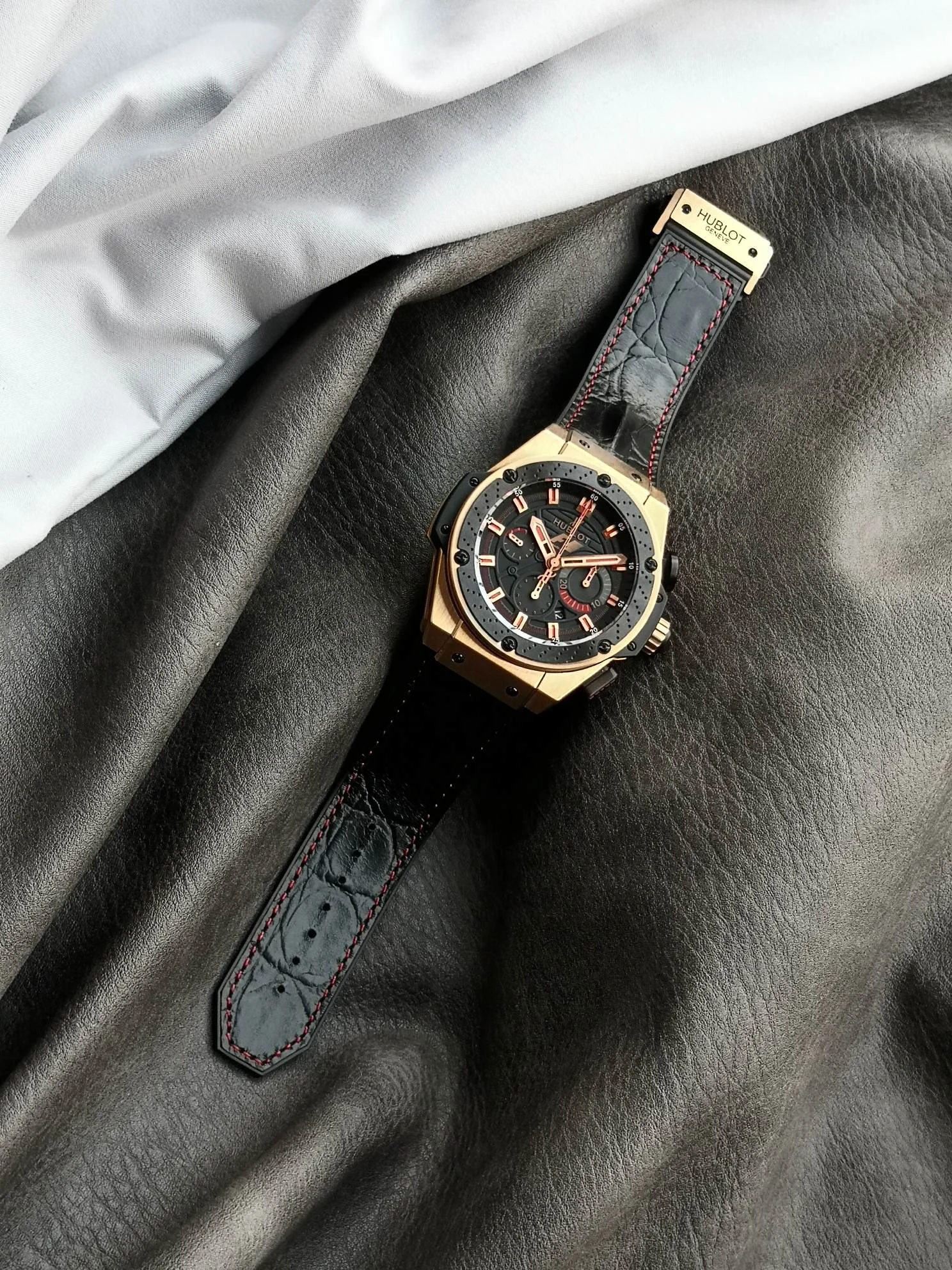 Hublot 703.OM.1138.NR.FMI11 — photographed off the sweep