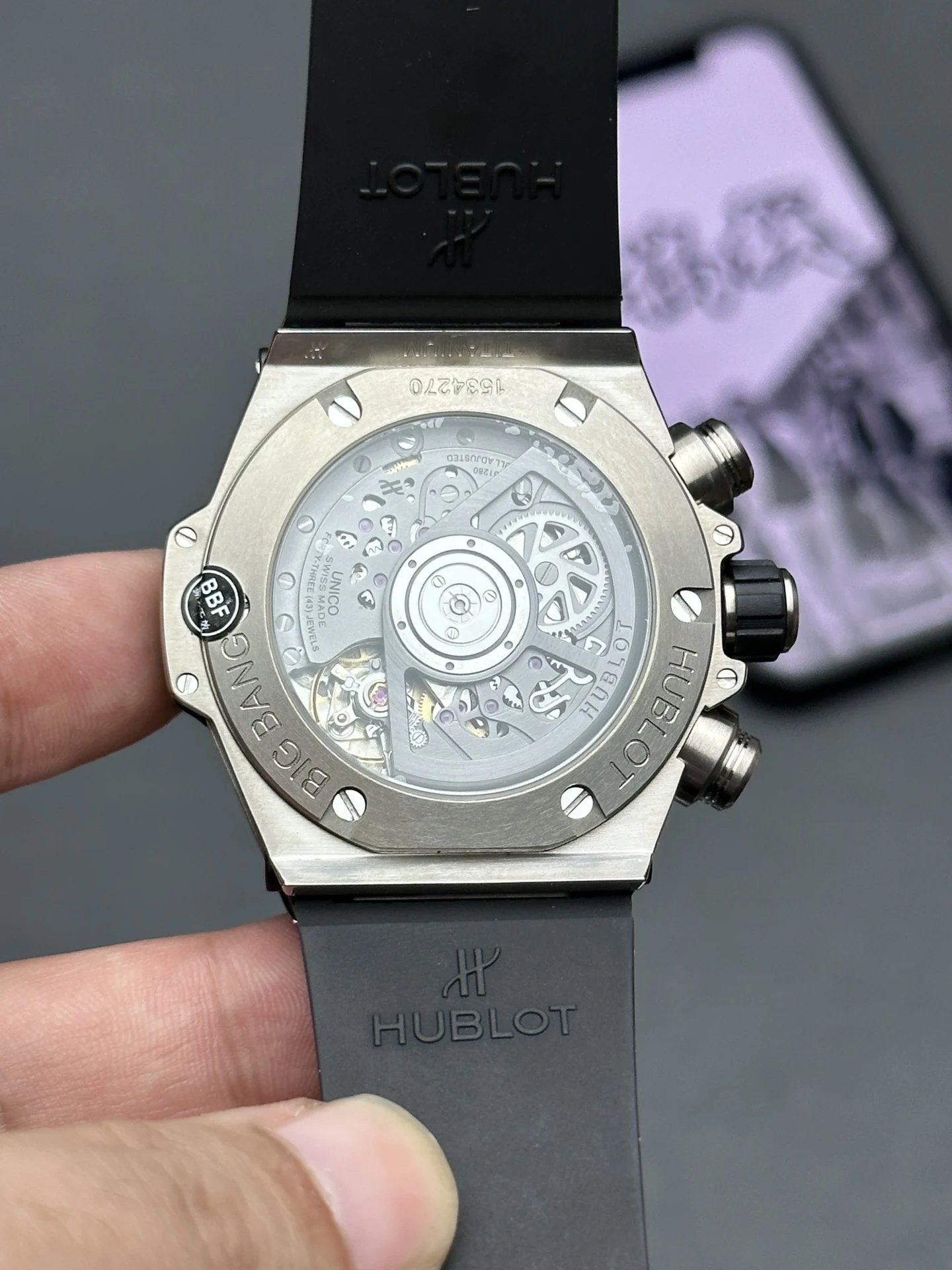 Hublot Big Bang — photographed off the sweep
