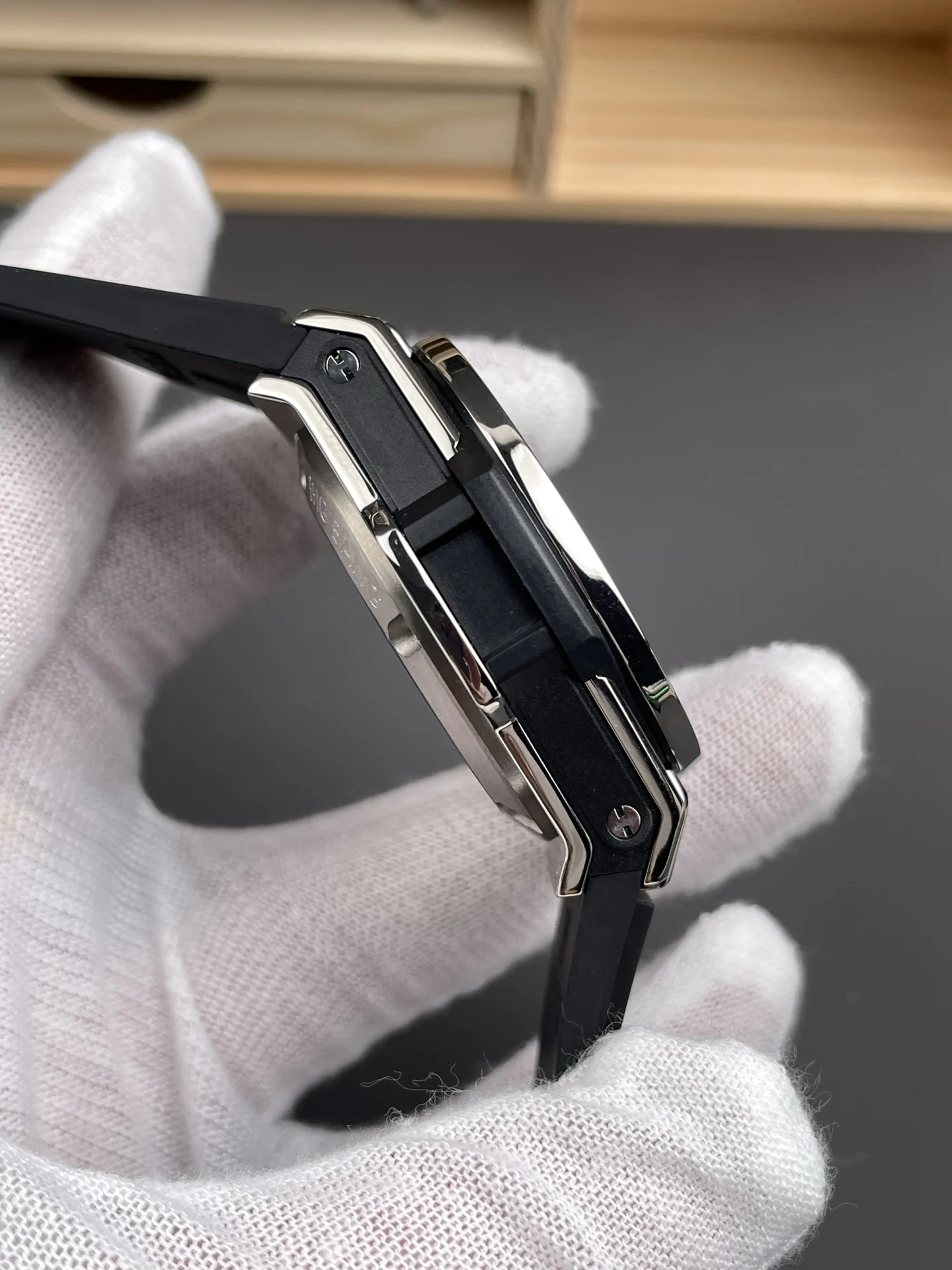 Hublot Big Bang Black Dial 42mm — photographed off the sweep