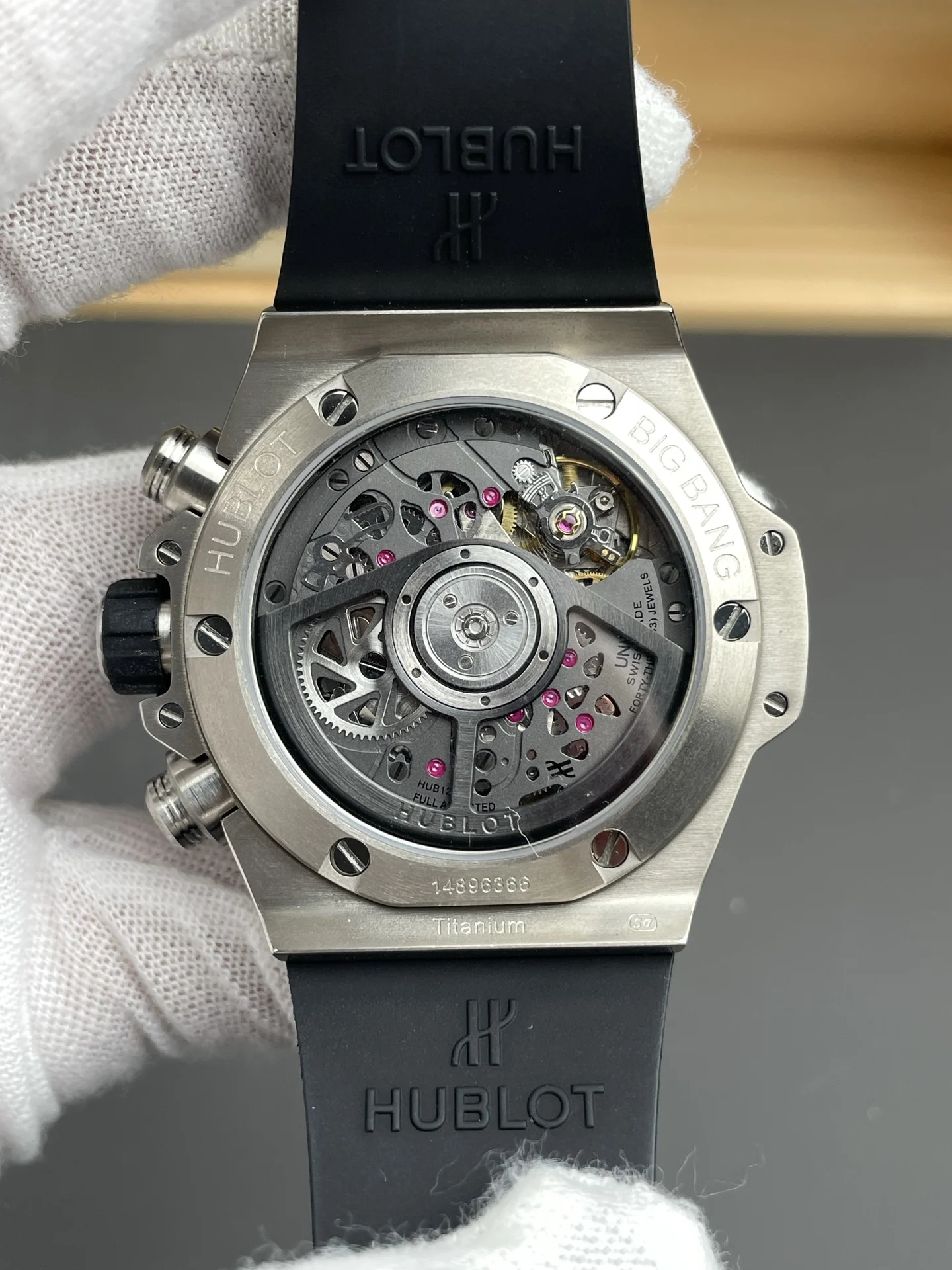 Hublot Big Bang Black Dial 42mm — photographed off the sweep