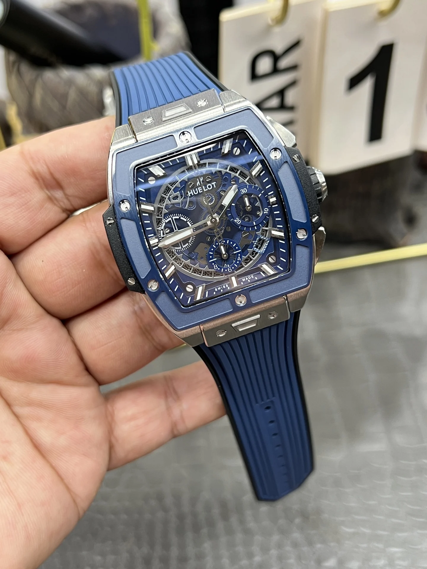 Hublot Big Bang Black Dial 45mm — photographed off the sweep