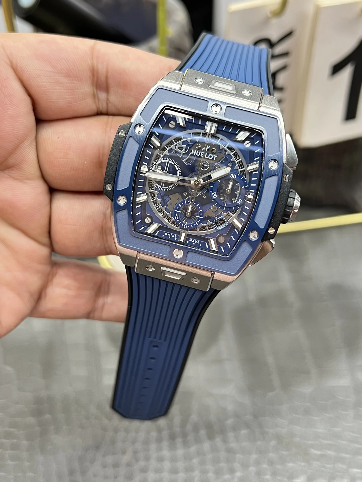 Hublot Big Bang Black Dial 45mm — photographed off the sweep