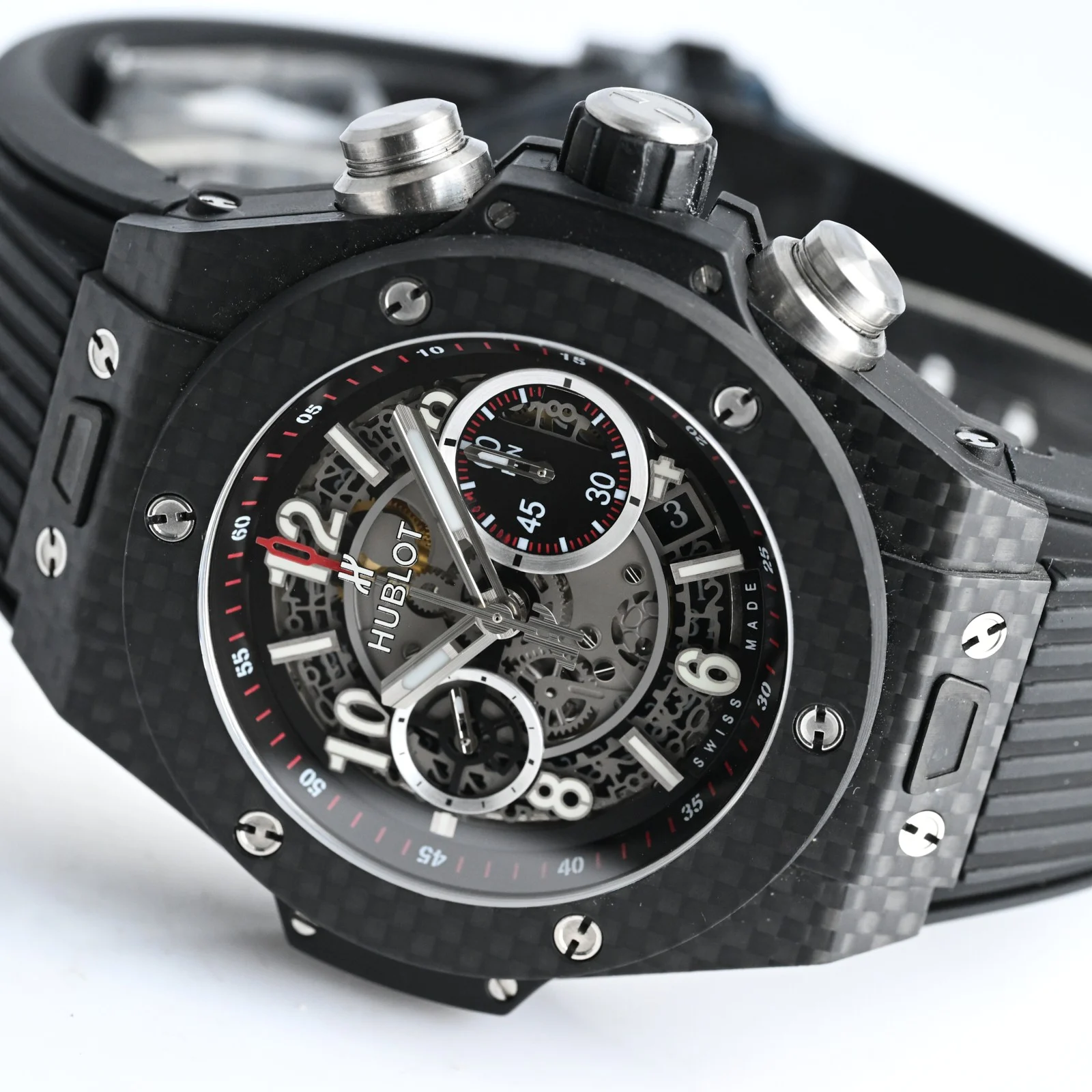 Hublot Big Bang Carbon 411.NM.1170.RX — photographed off the sweep