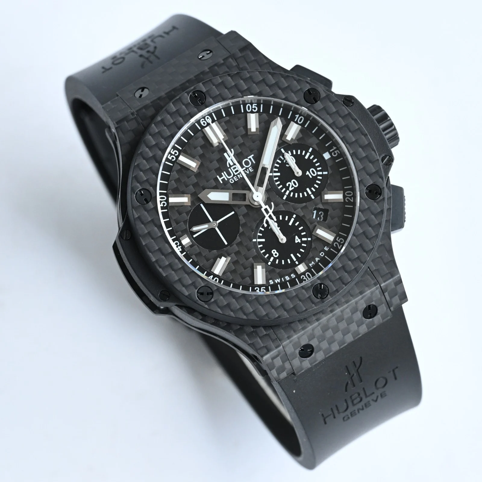 Hublot Big Bang Carbon 44mm — photographed off the sweep
