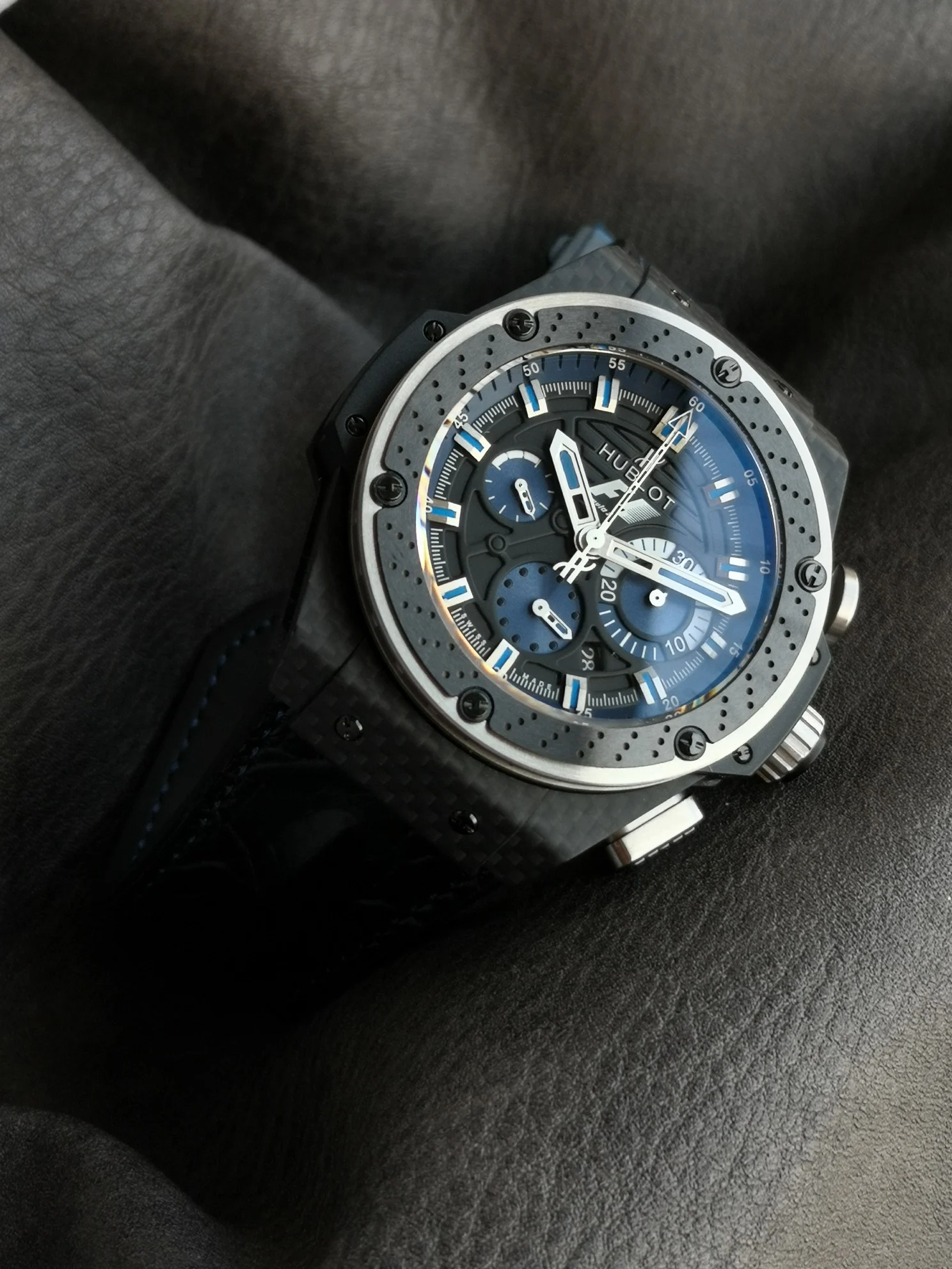 Hublot Big Bang Carbon Blue Dial 45mm