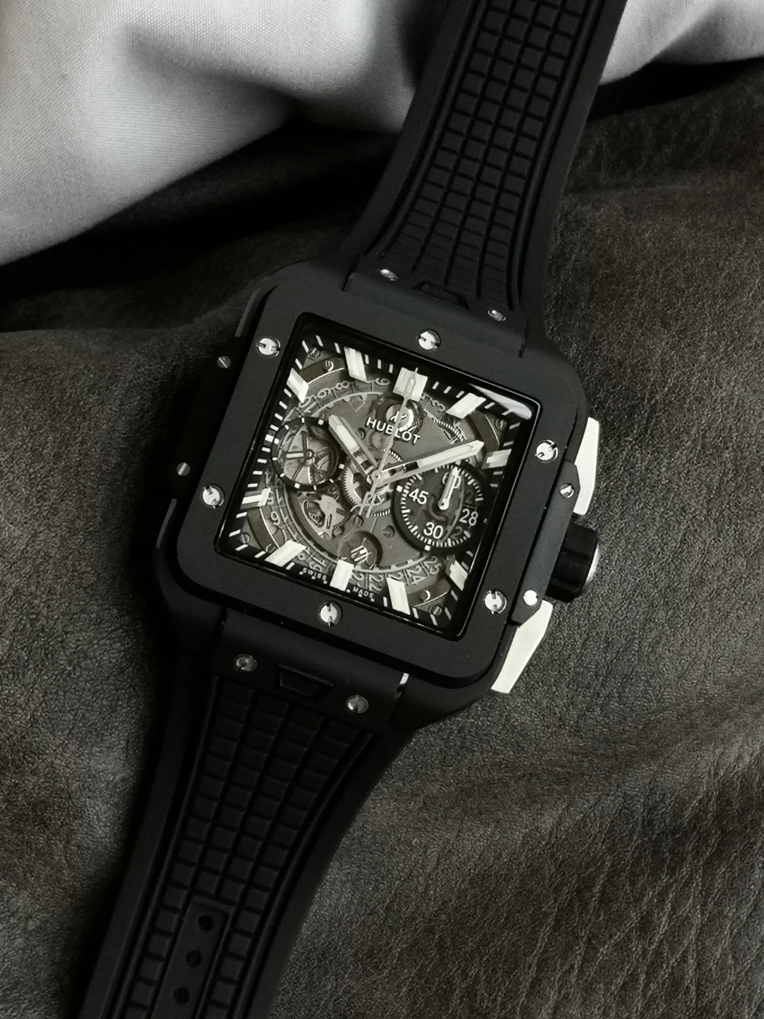Hublot Big Bang Ceramic 42mm — photographed off the sweep