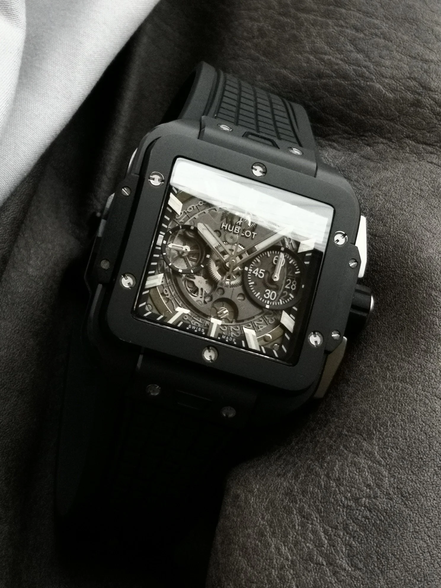 Hublot Big Bang Ceramic 42mm — photographed off the sweep