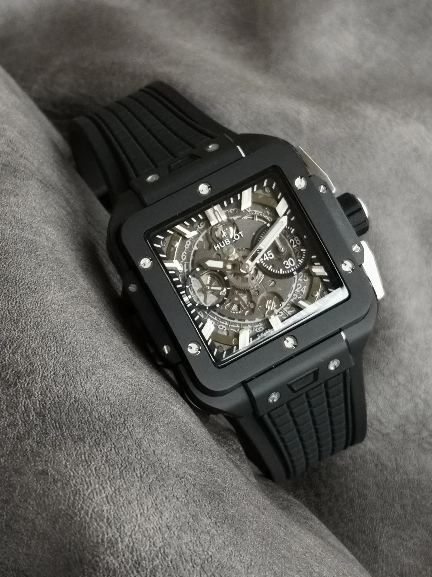 Hublot Big Bang Ceramic 42mm — photographed off the sweep