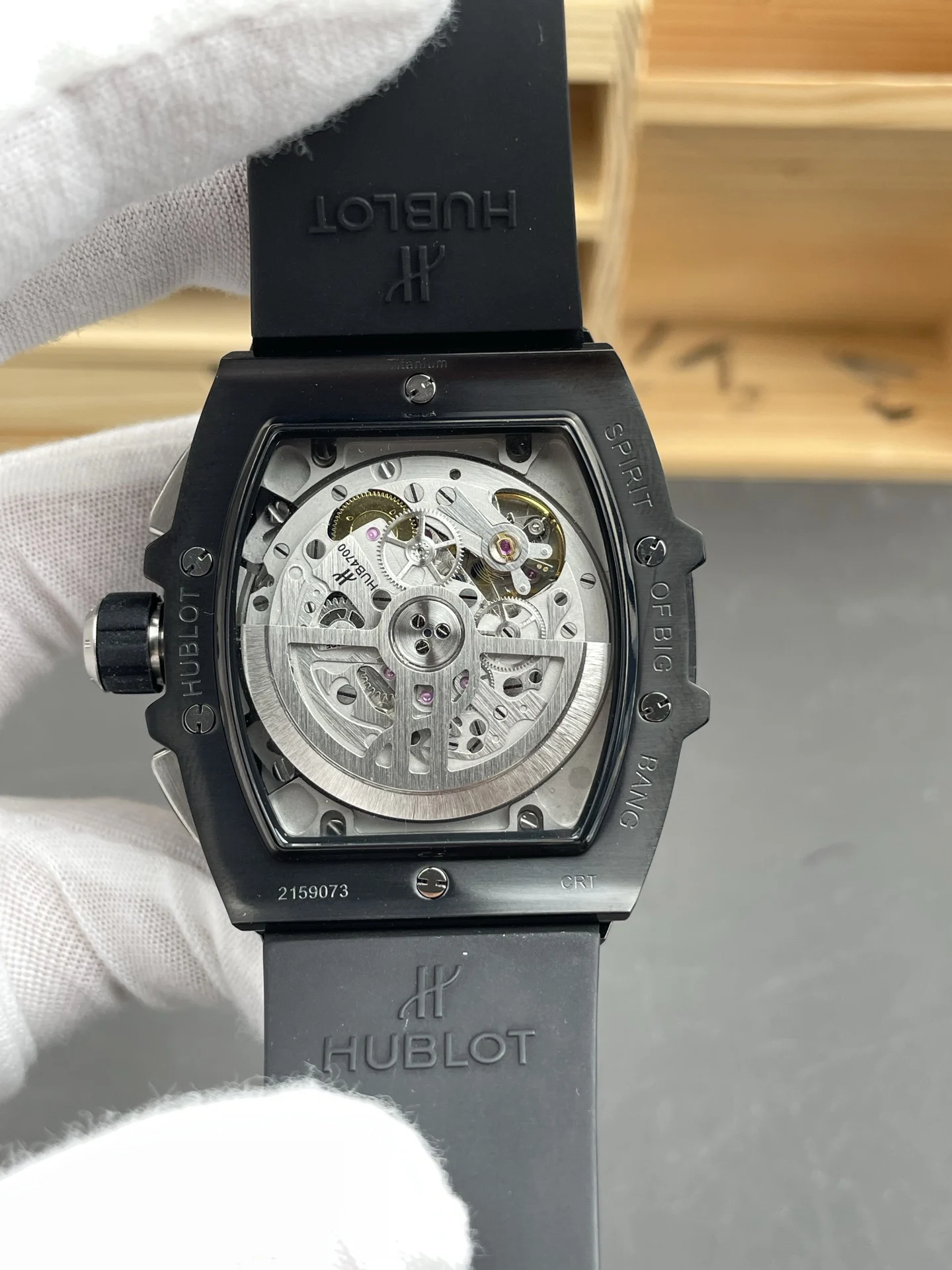 Hublot Big Bang Ceramic Black Dial 42mm — photographed off the sweep