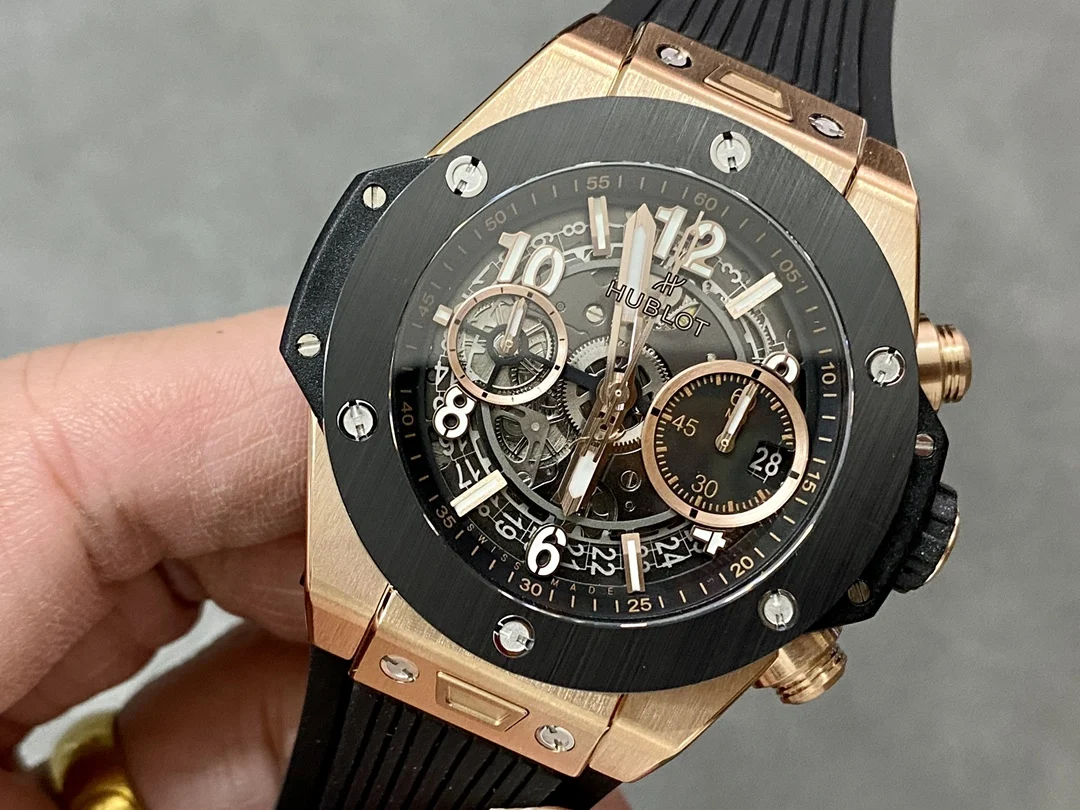 Hublot Big Bang Rainbow Titanium — photographed off the sweep