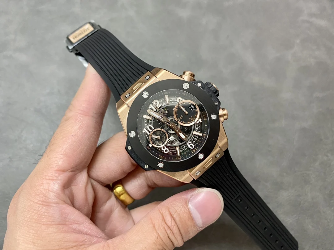 Hublot Big Bang Rainbow Titanium — photographed off the sweep