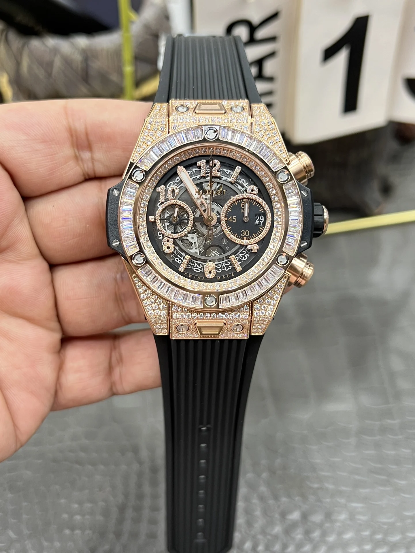 Hublot Big Bang Rose Gold — photographed off the sweep