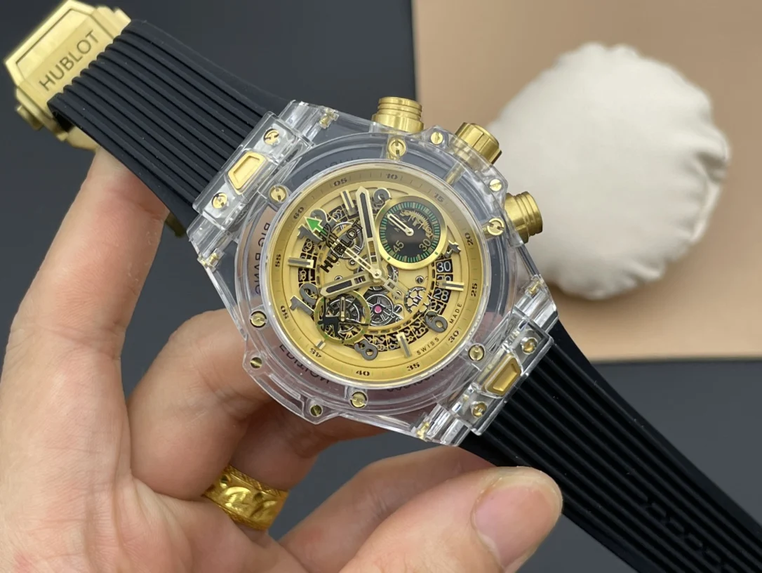 Hublot Big Bang Sapphire — photographed off the sweep