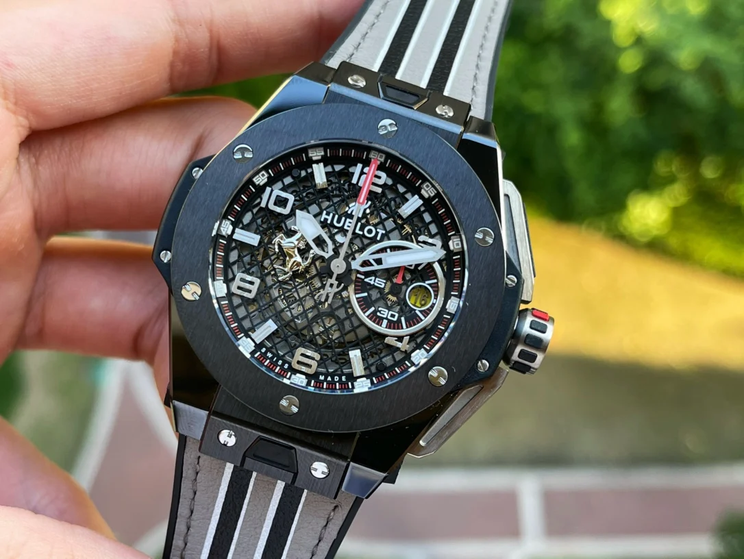Hublot Big Bang Titanium 401.NJ.0123.VR — photographed off the sweep