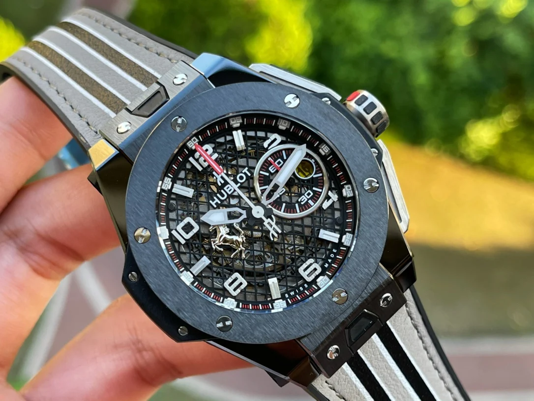 Hublot Big Bang Titanium 401.NJ.0123.VR — photographed off the sweep