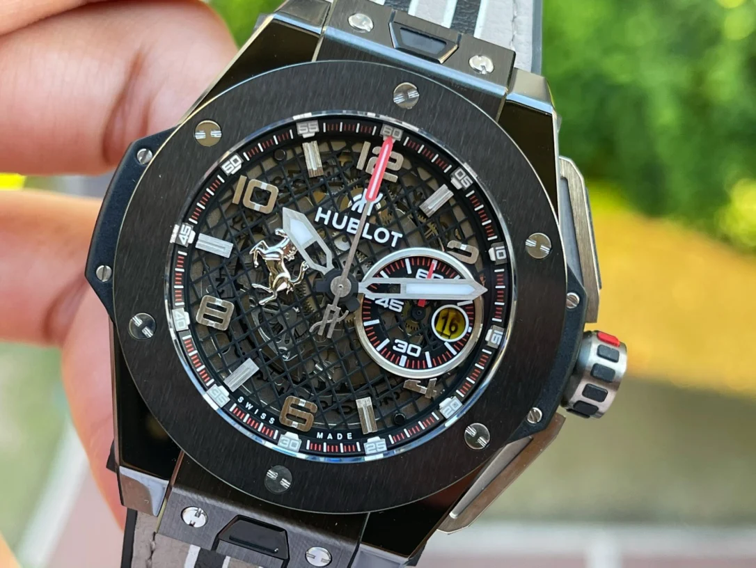 Hublot Big Bang Titanium 401.NJ.0123.VR — photographed off the sweep
