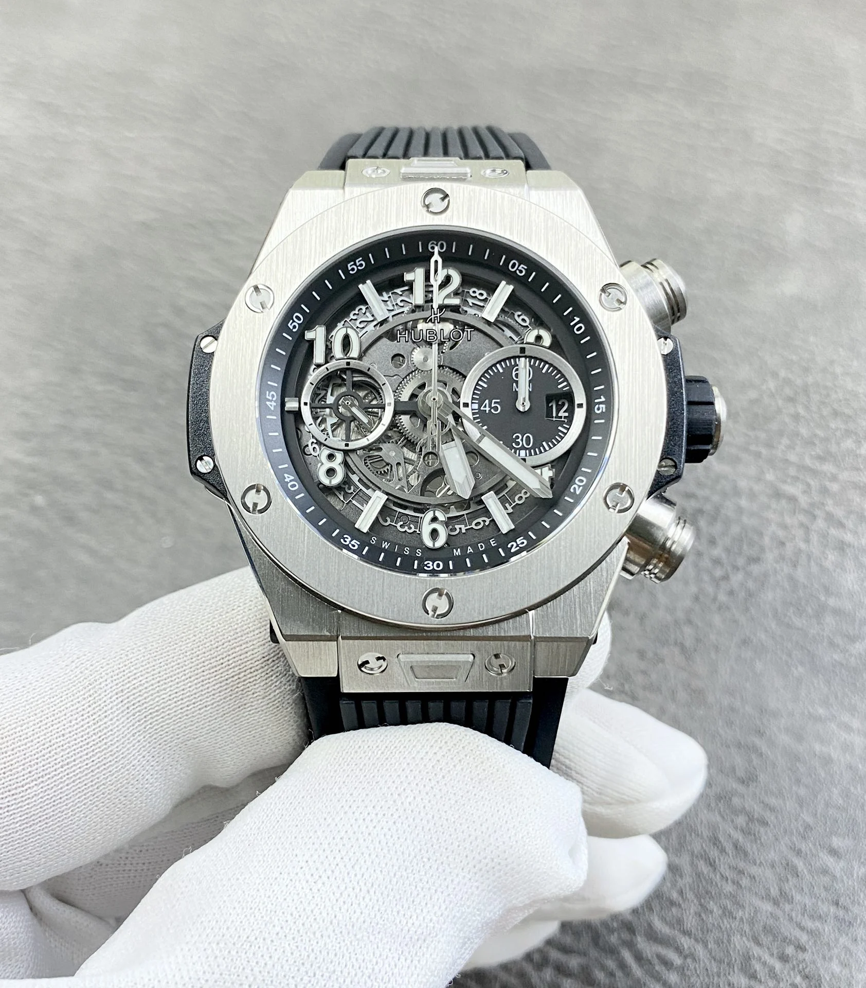 Hublot Big Bang Titanium 44mm — photographed off the sweep