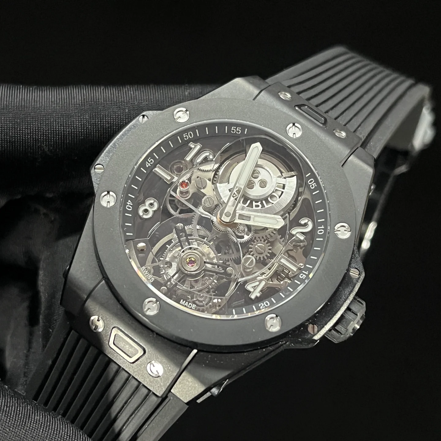 Hublot Big Bang Tourbillon Rose Gold — photographed off the sweep