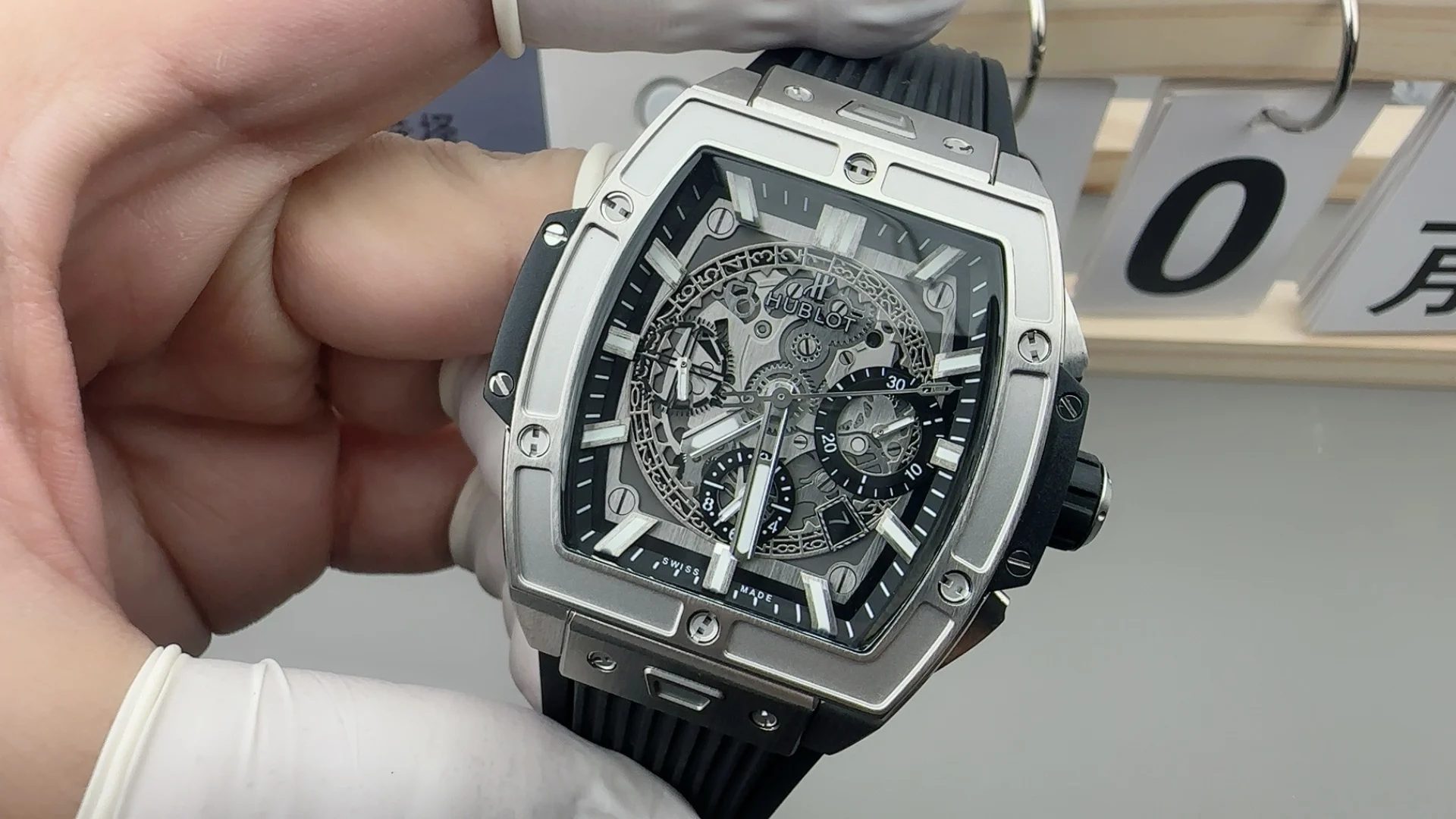 Hublot Black Dial — photographed off the sweep