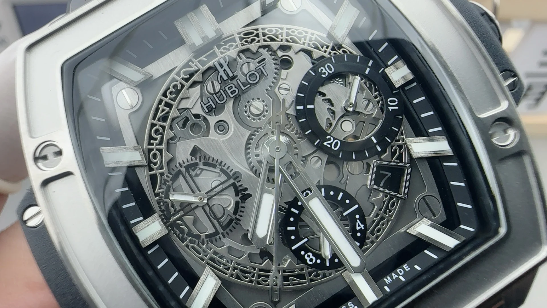 Hublot Black Dial — photographed off the sweep