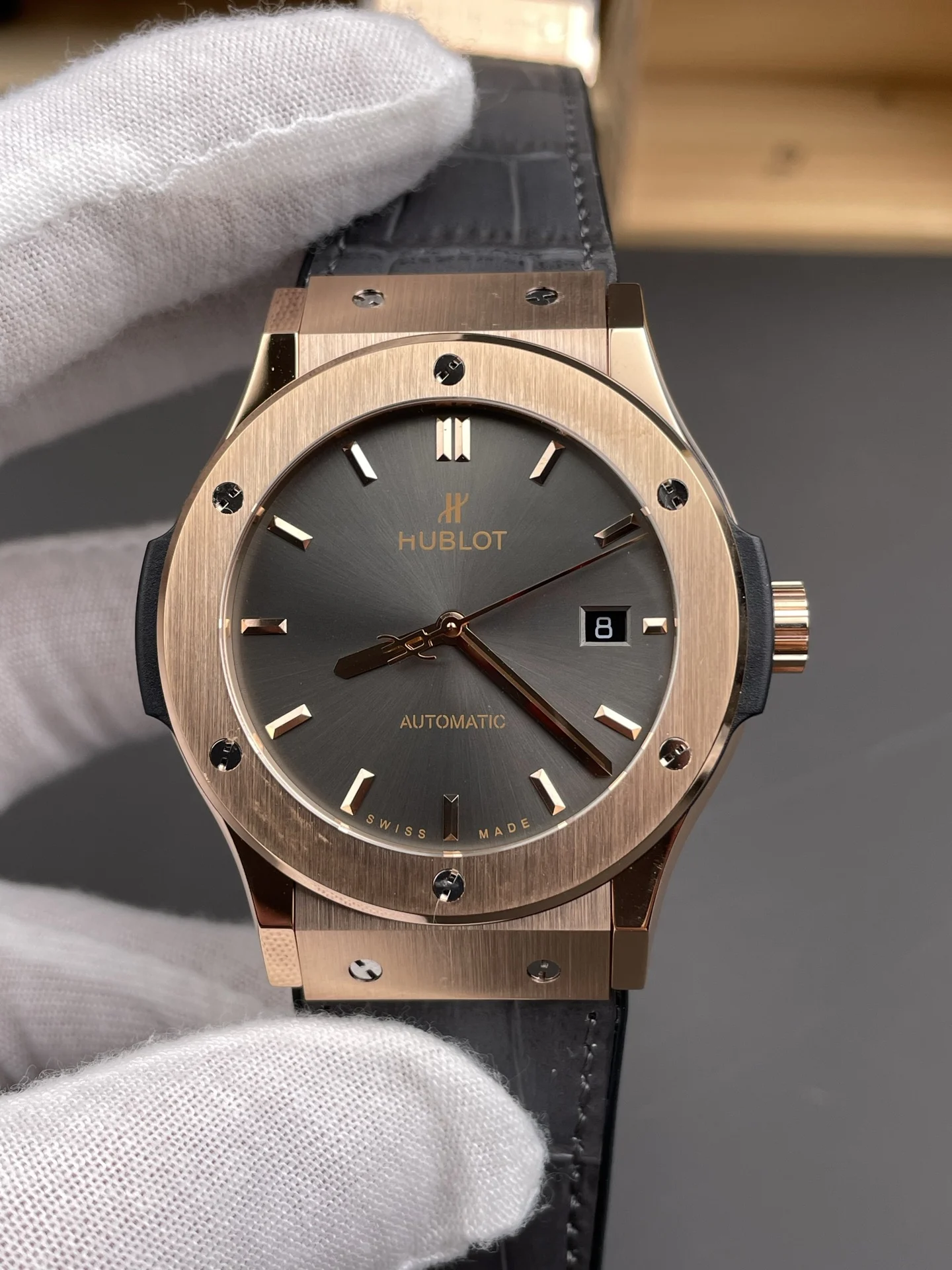 Hublot Classic Fusion Rose Gold — photographed off the sweep