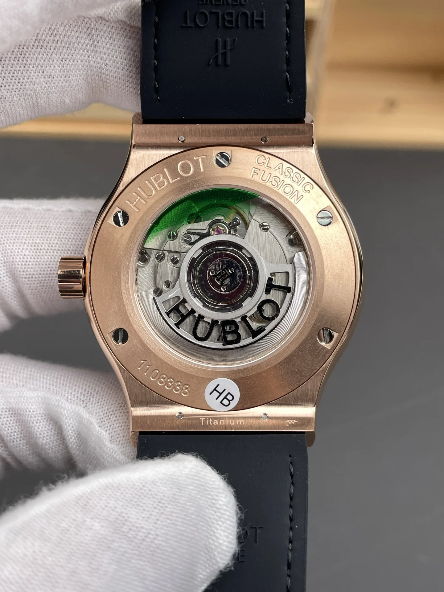 Hublot Classic Fusion Rose Gold — photographed off the sweep