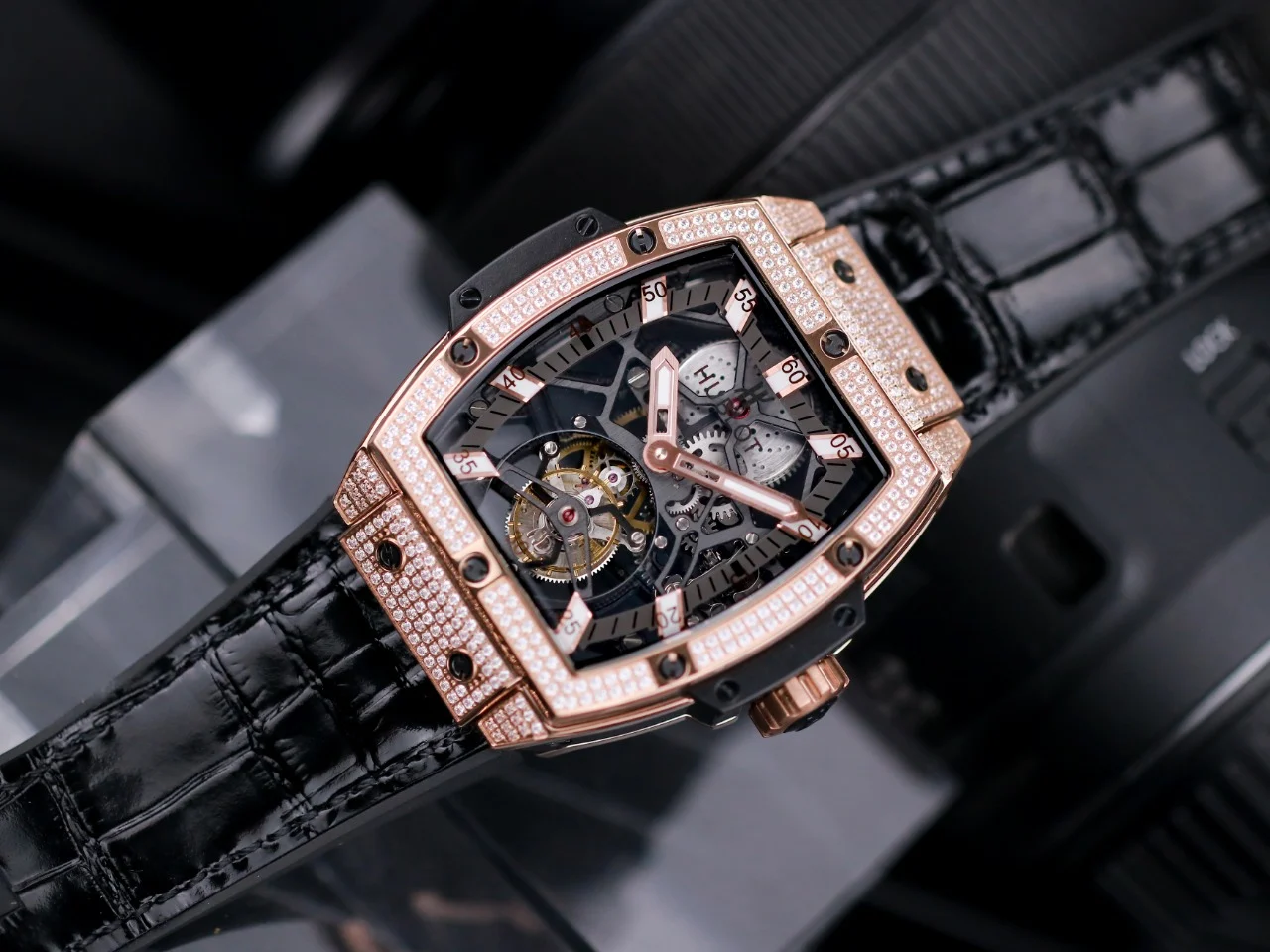 Hublot Tourbillon — photographed off the sweep