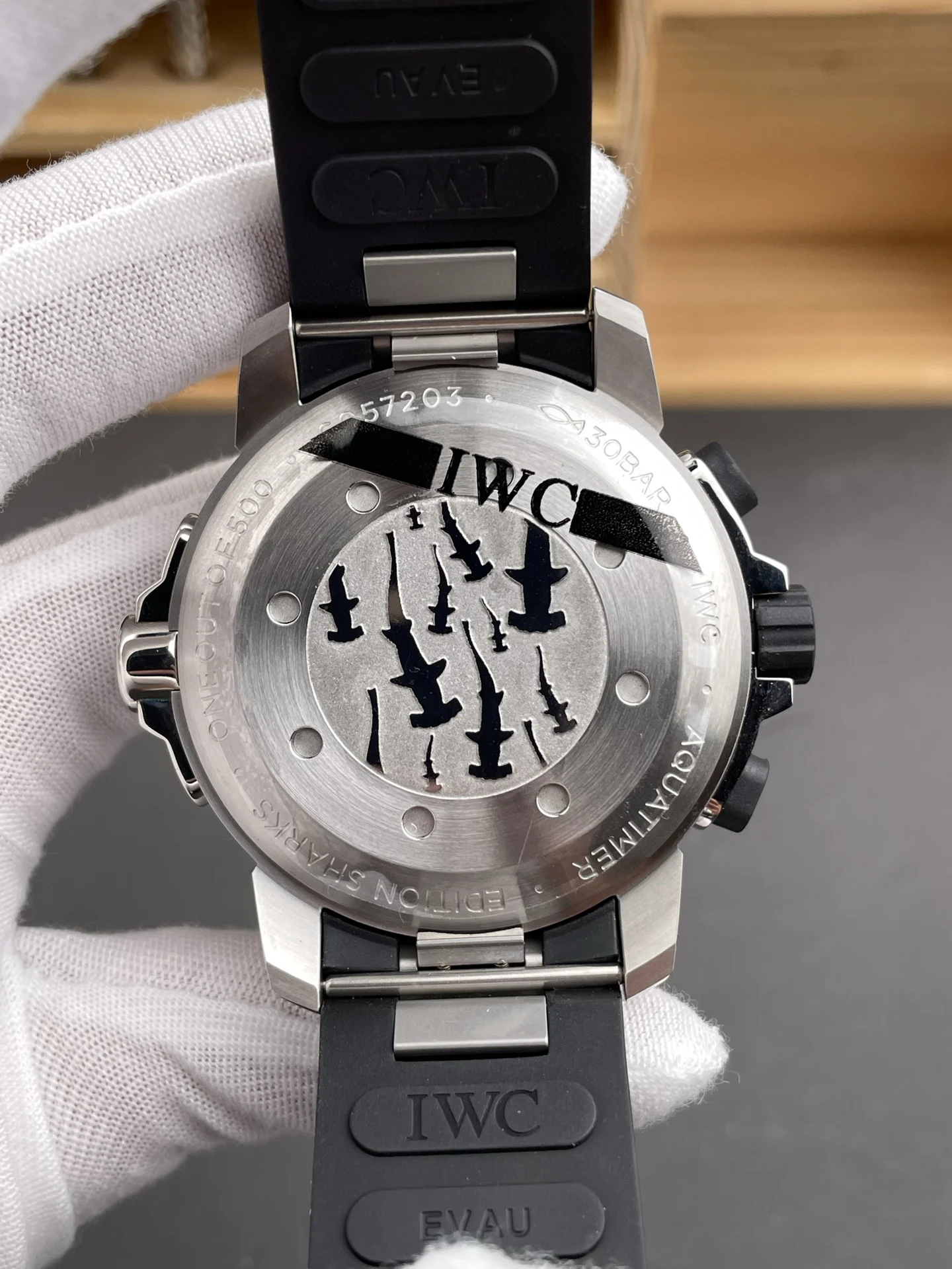 IWC 44mm — photographed off the sweep