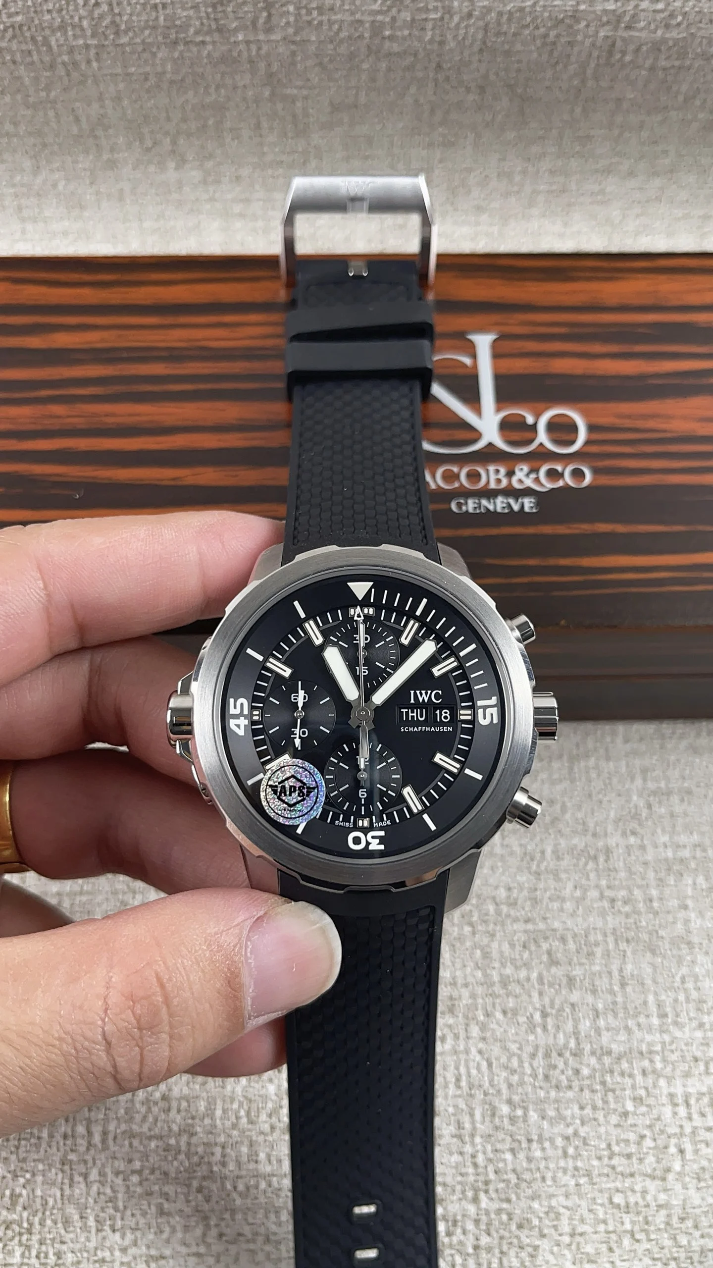 IWC Aquanaut Multifunction Chronograph Collection! Paired — photographed off the sweep