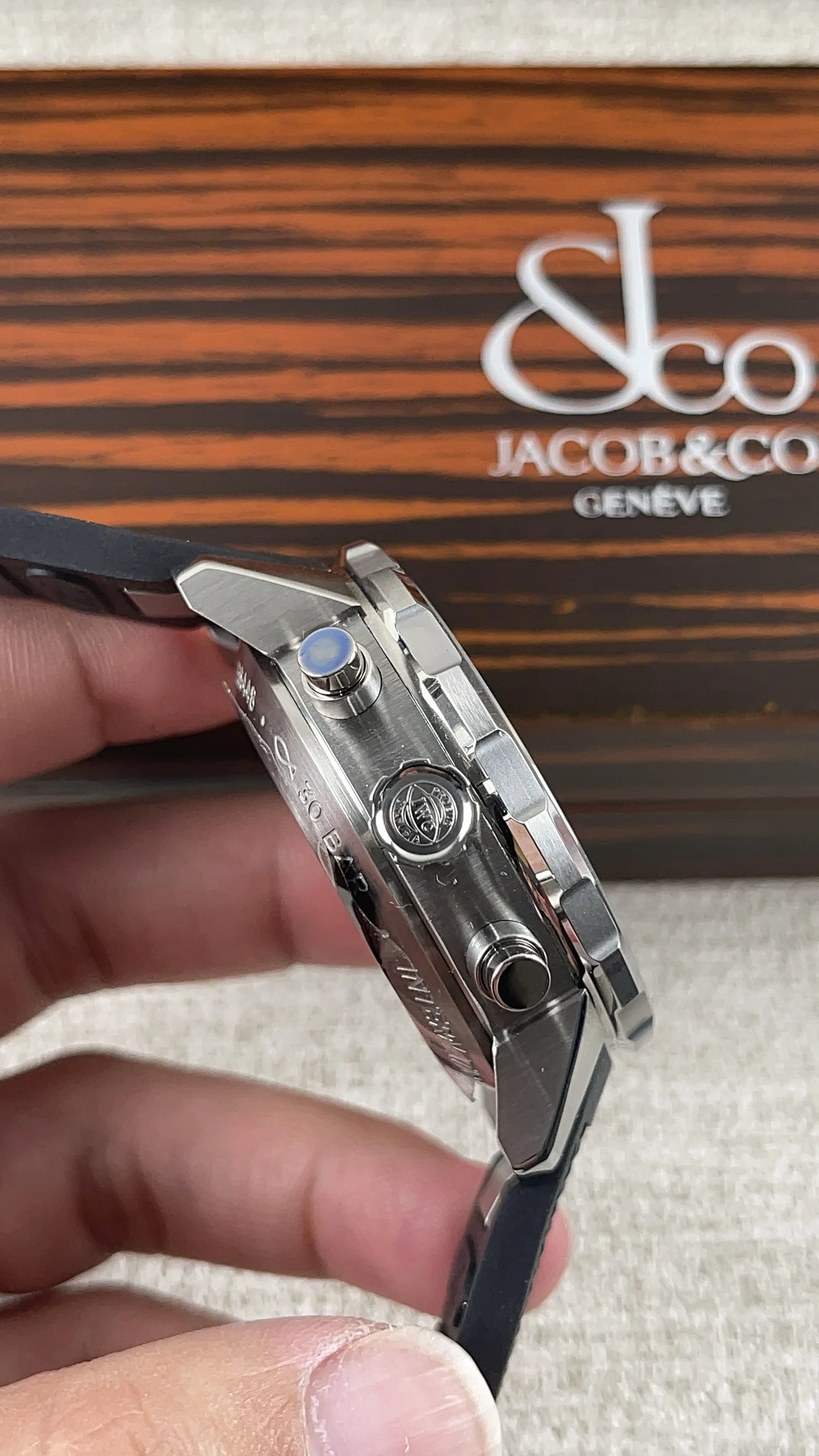 IWC Aquanaut Multifunction Chronograph Collection! Paired — photographed off the sweep