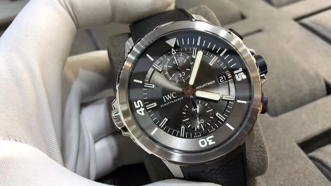IWC Aquatimer Two-Tone — photographed off the sweep