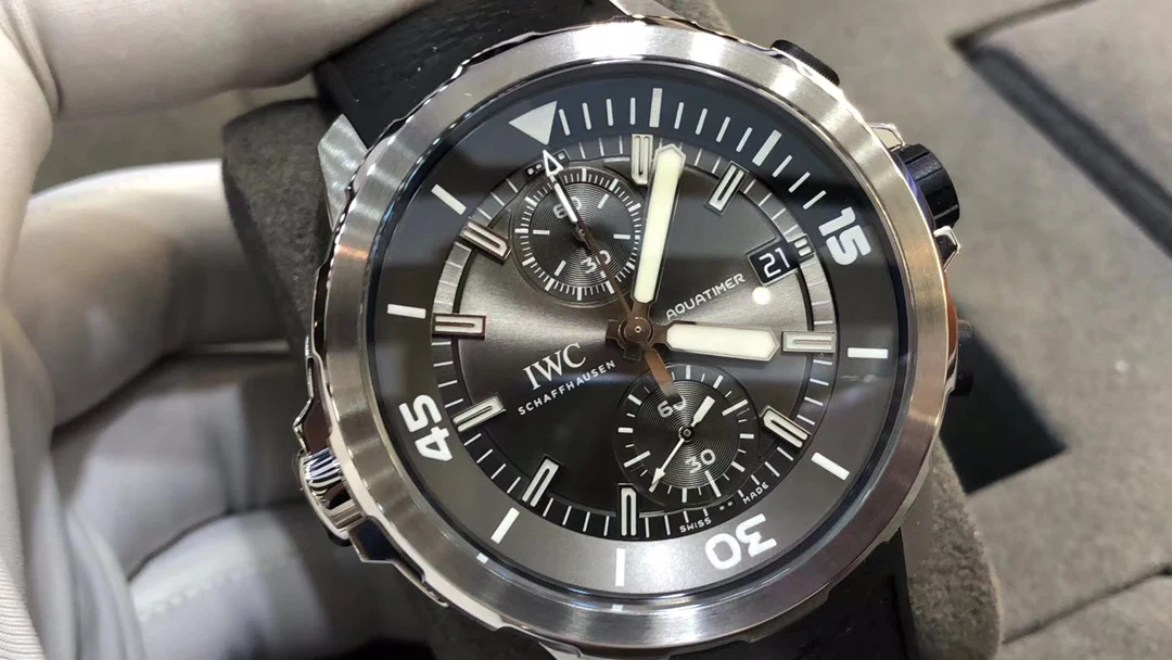IWC Aquatimer Two-Tone — photographed off the sweep