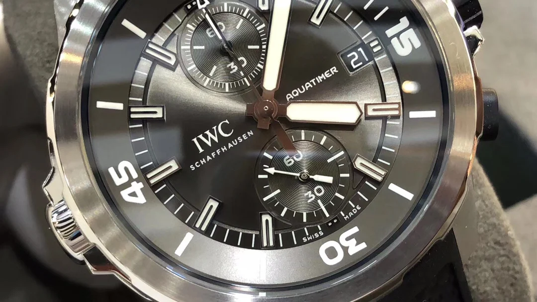 IWC Aquatimer Two-Tone — photographed off the sweep